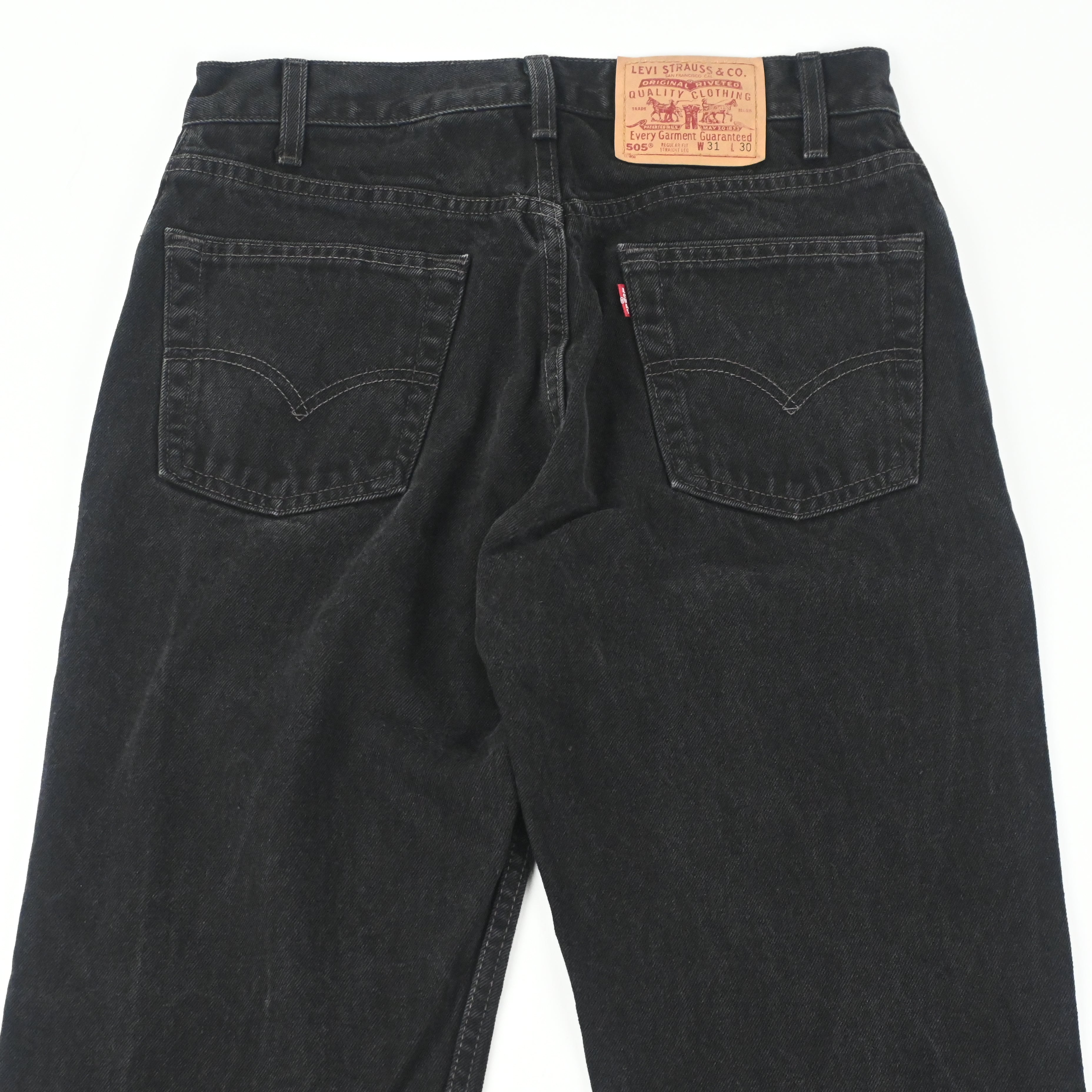 99 LEVI'S 505-0260 SIZE W30 L29 BLACK