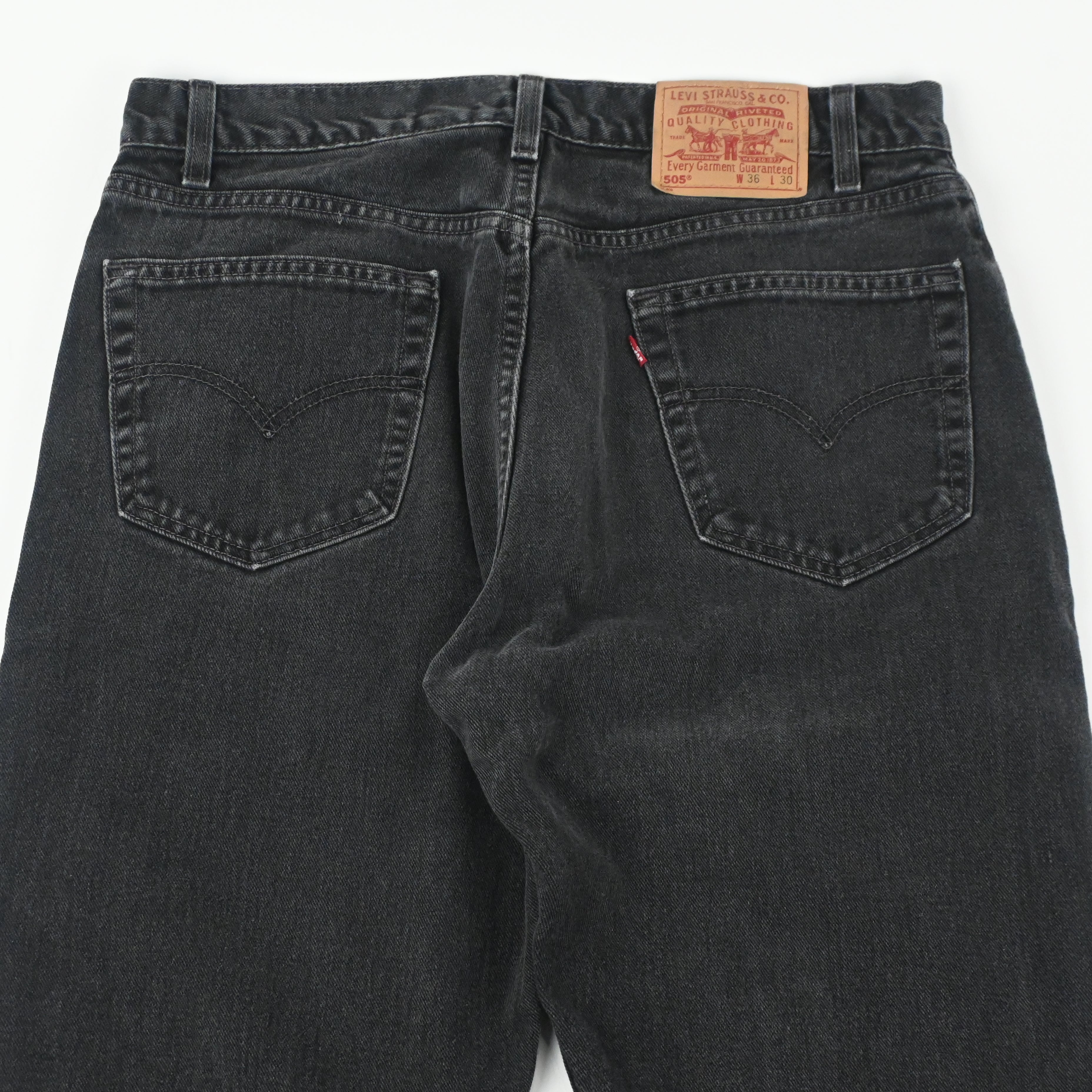 '02 LEVI'S 505-0260 SIZE W35 L29 BLACK