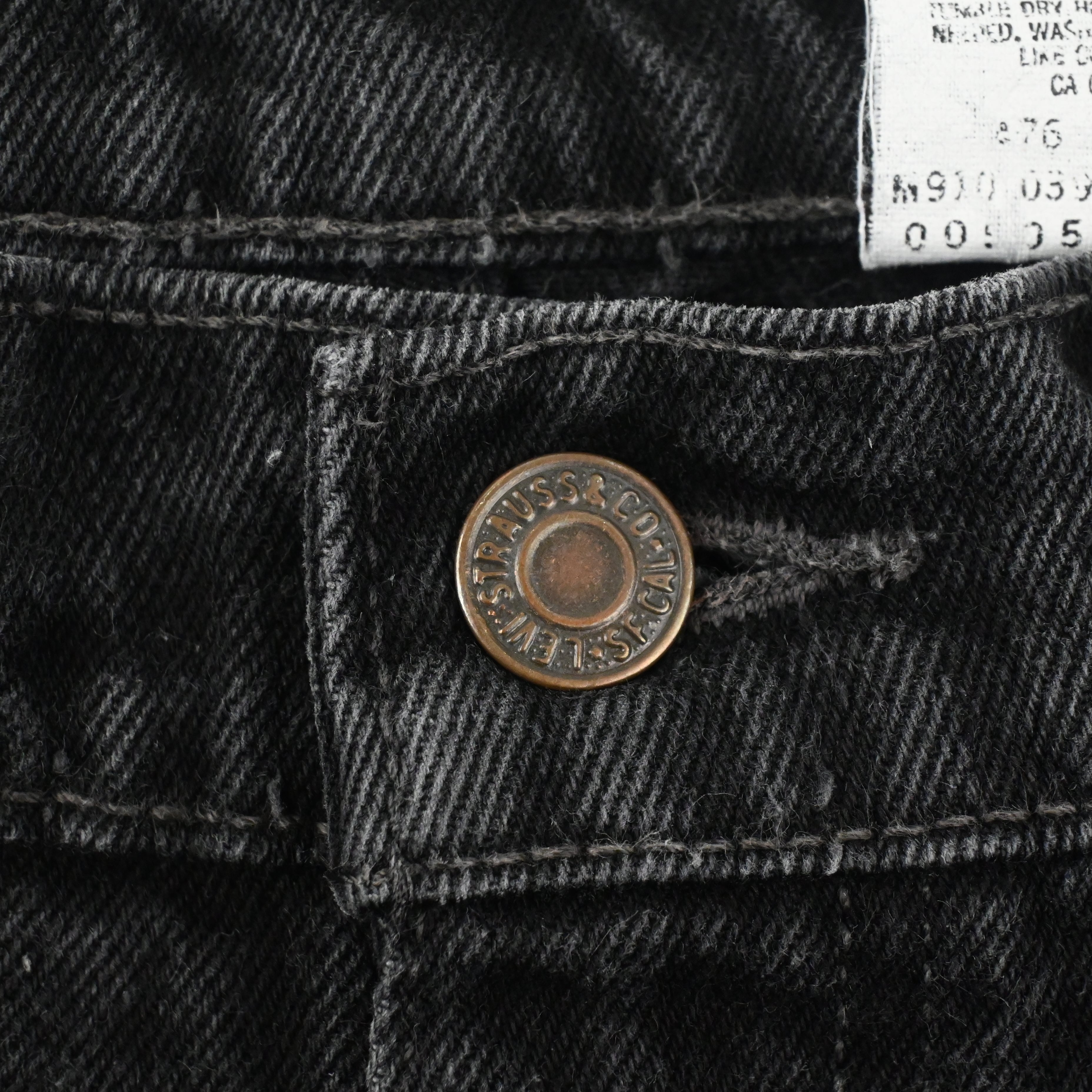 '98 LEVI'S 00505-0260 SIZE W34 L30 BLACK