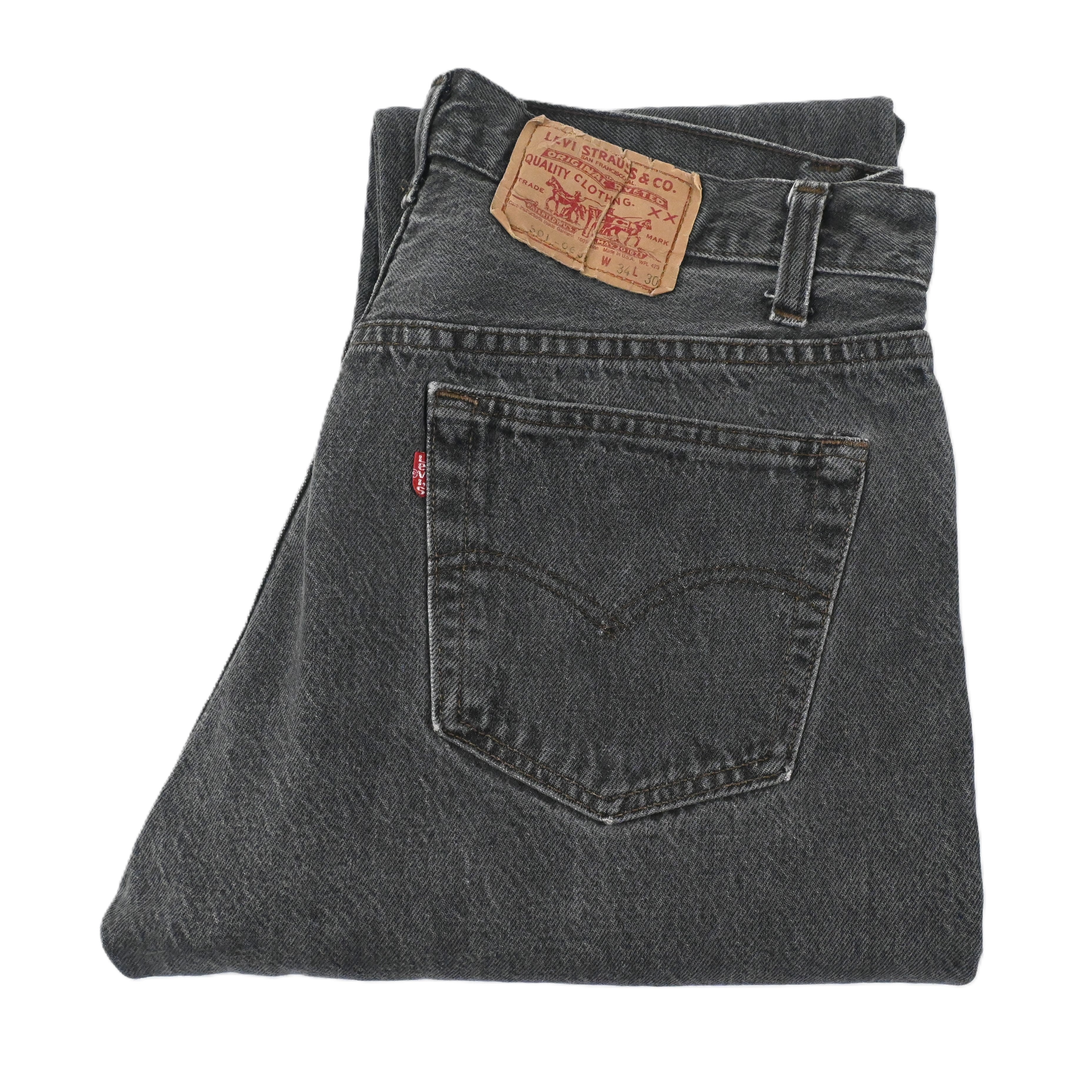 '87 LEVI'S 501-0658 SIZE W34 L30 BLACK