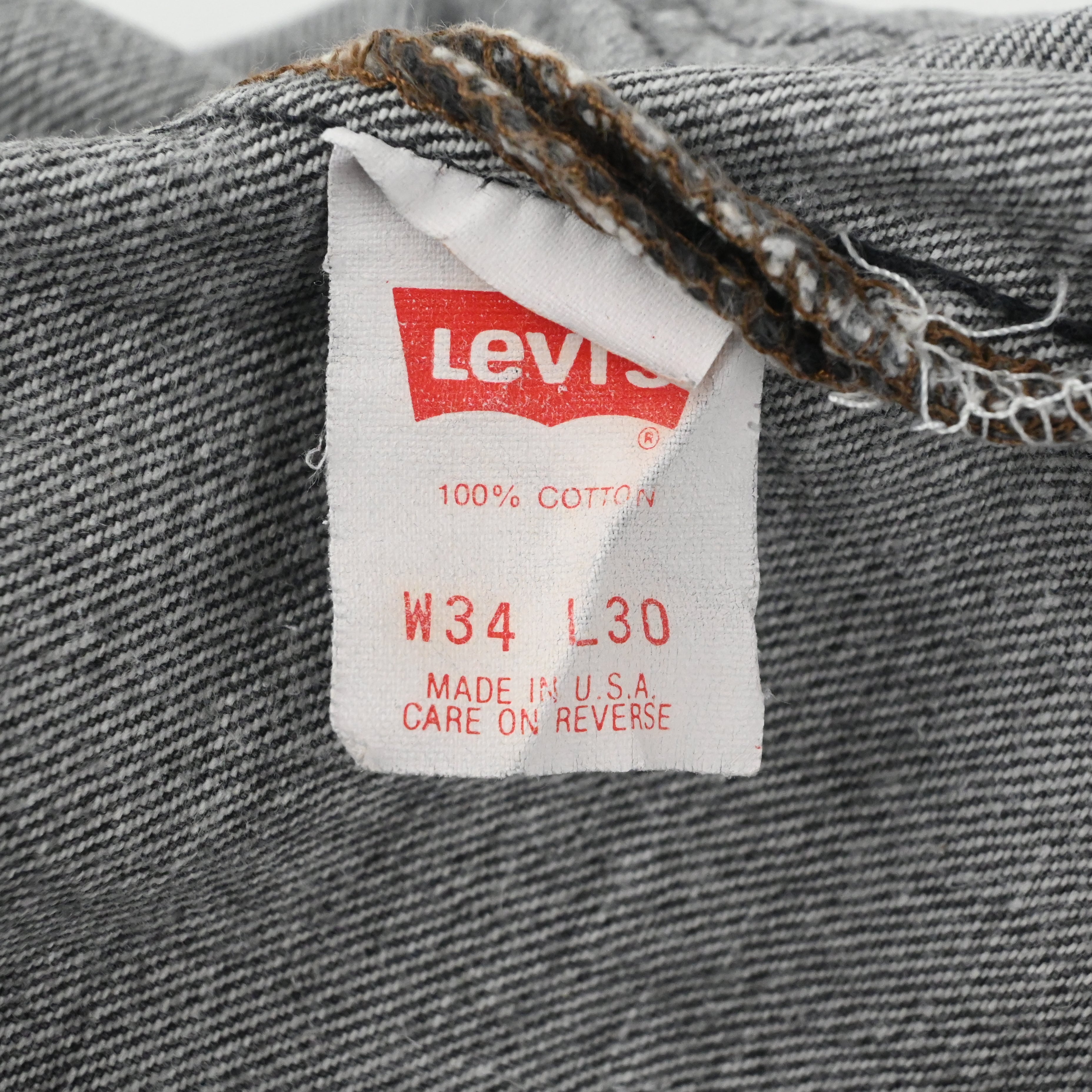 '87 LEVI'S 501-0658 SIZE W34 L30 BLACK