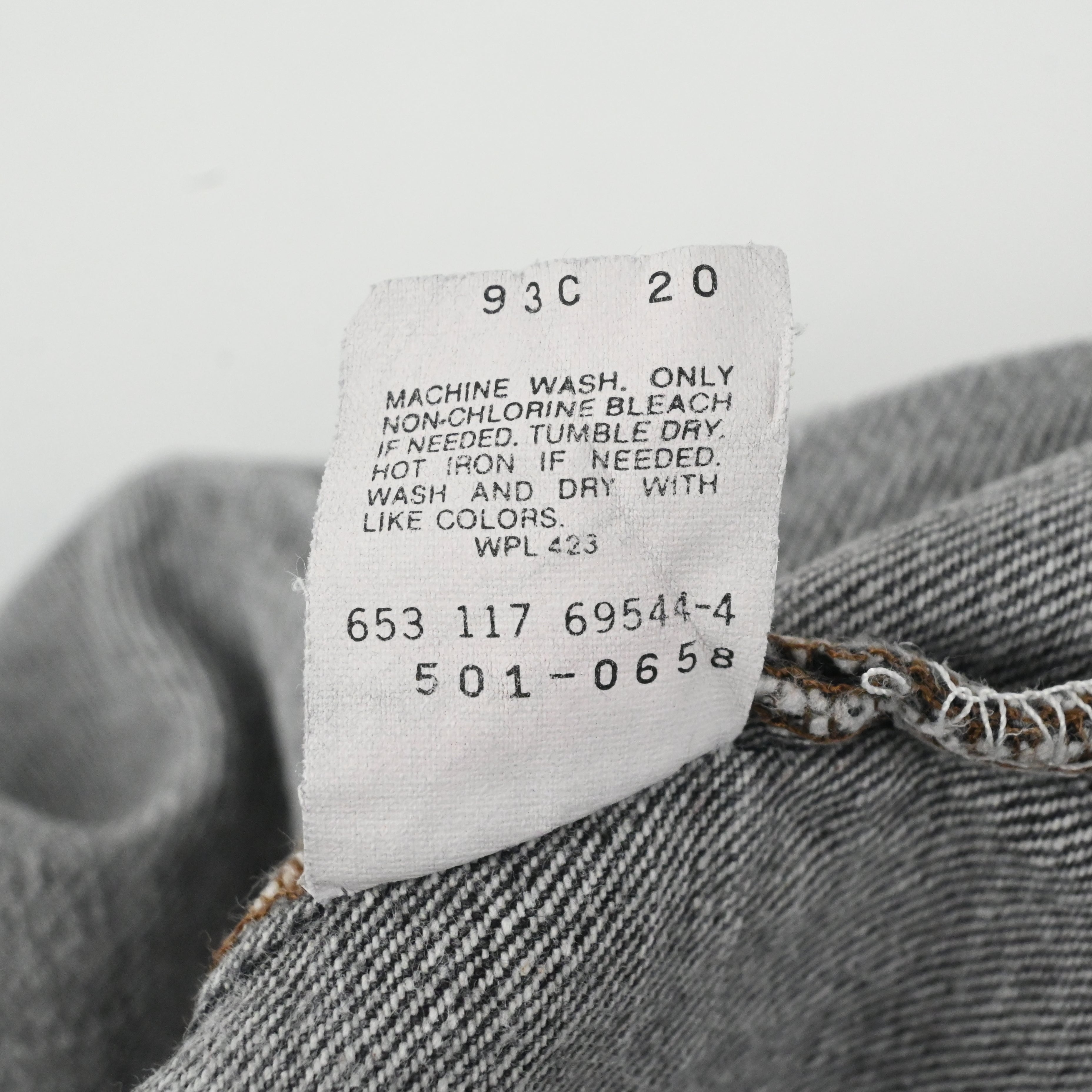 '87 LEVI'S 501-0658 SIZE W34 L30 BLACK
