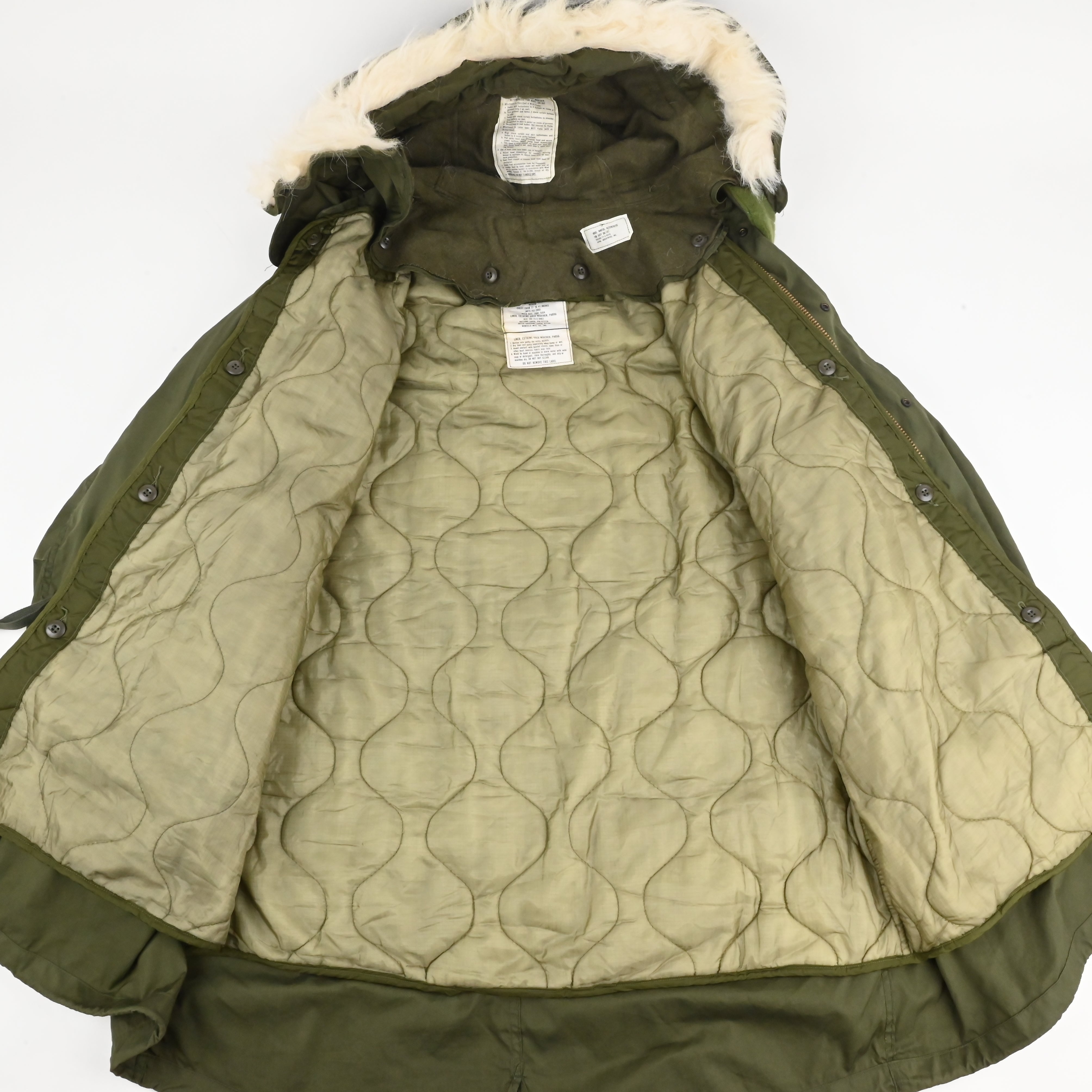 '76 M-65 FIELD PARKA FULL SET NON WASH SIZE M ②