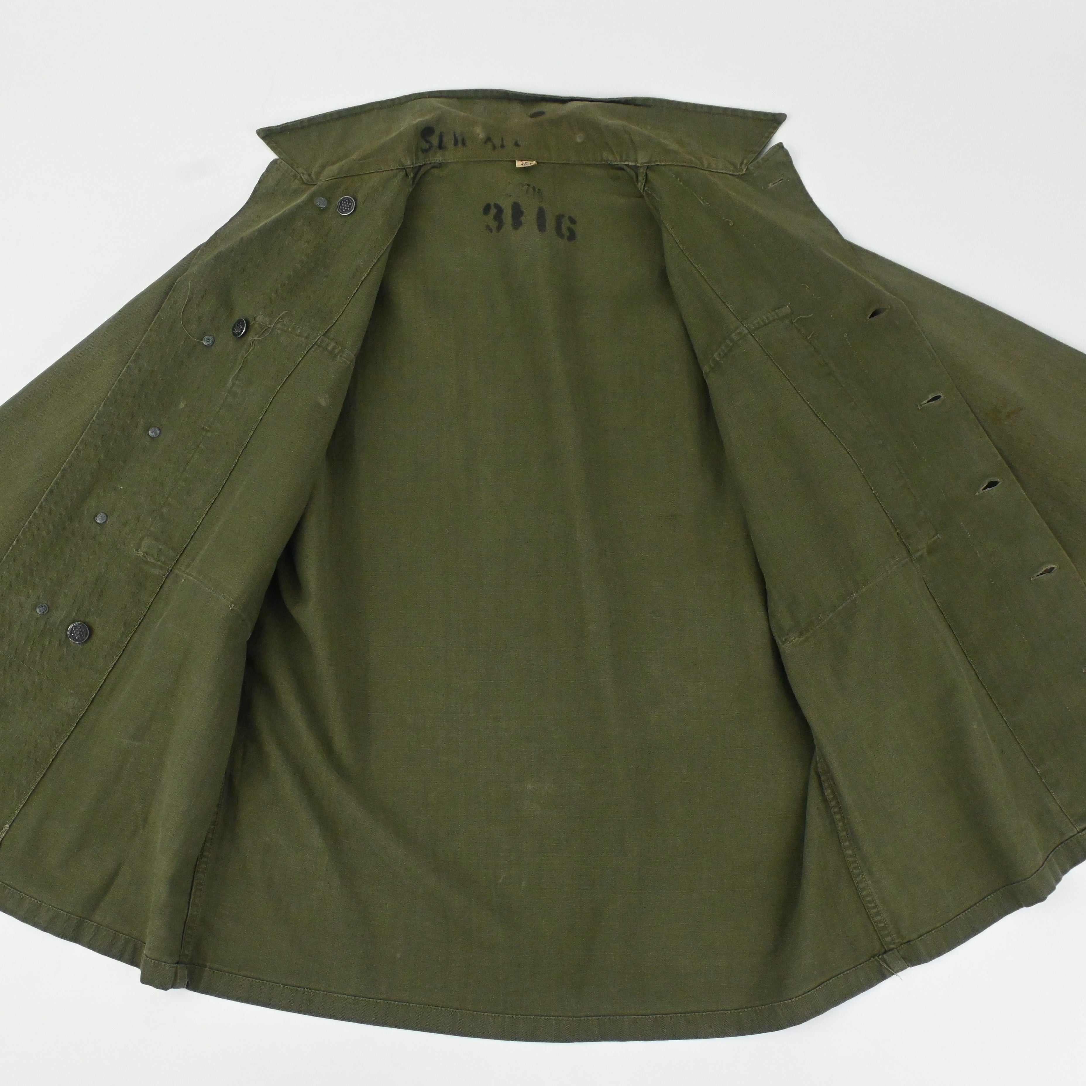 40's US ARMY M-43 UTILITY JACKET HBT SIZE 36R