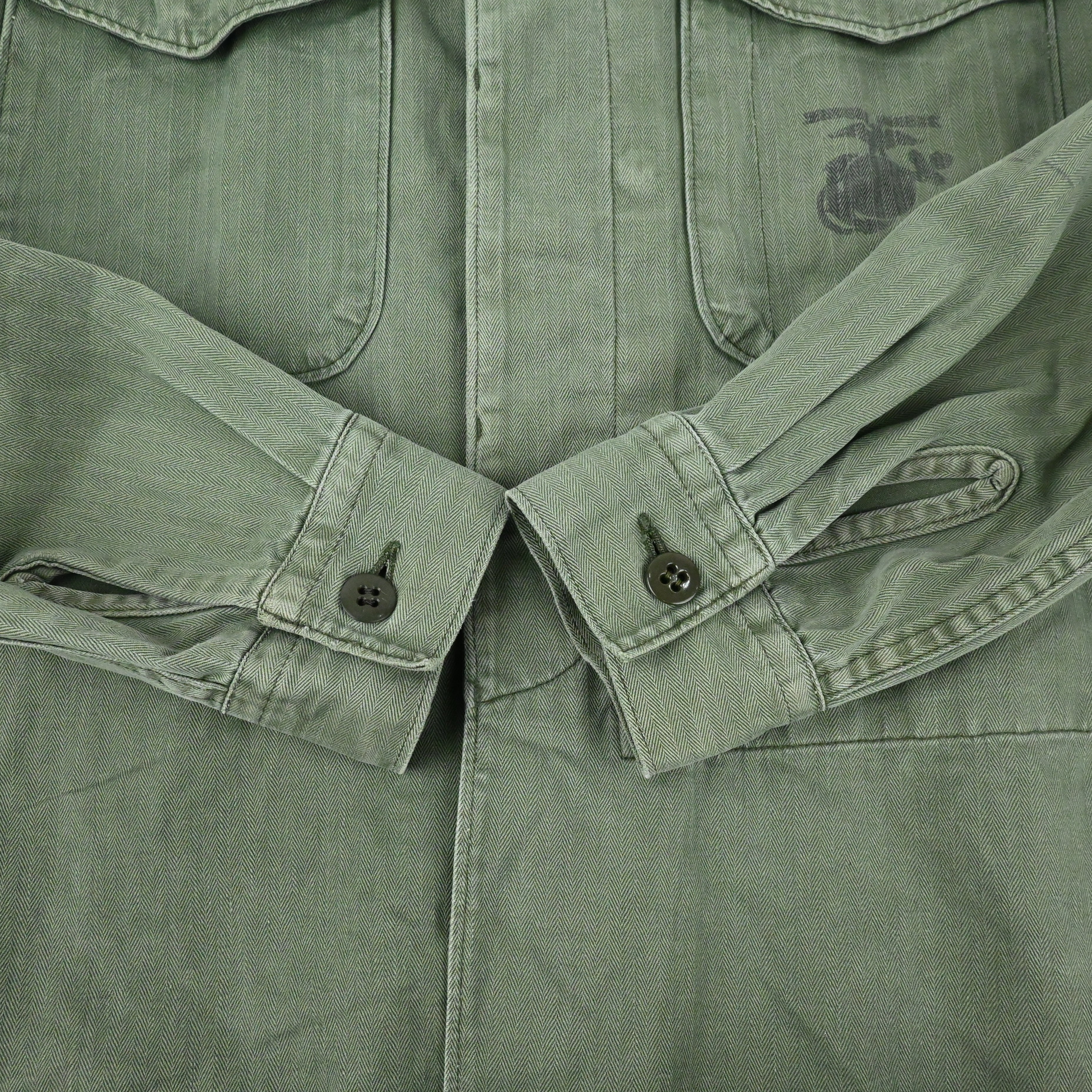 50's USMC P-53 HBT UTILITY JACKET HBT SIZE 40