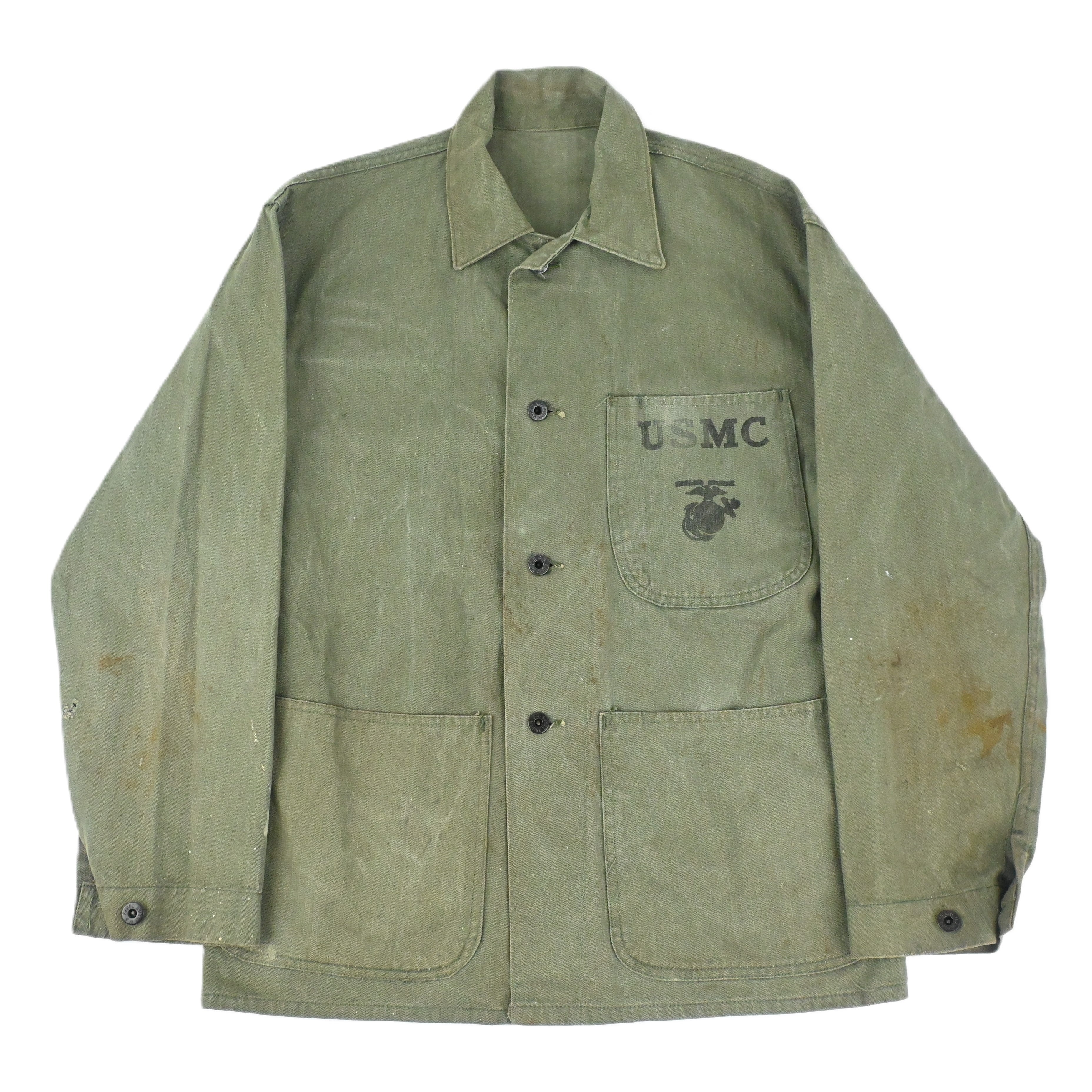 40's USMC P-47 UTILITY JACKET HBT SIZE 38