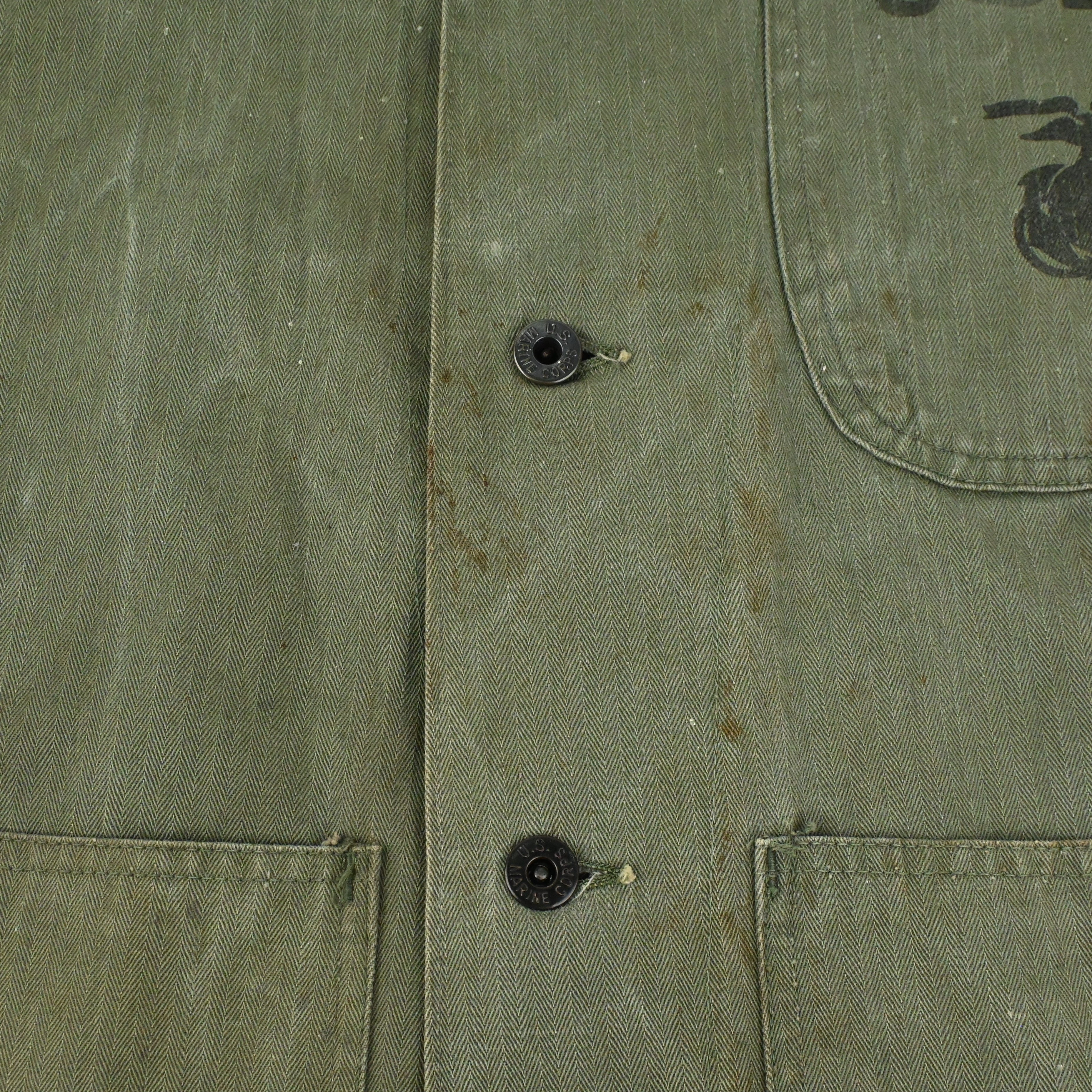 40's USMC P-47 UTILITY JACKET HBT SIZE 38