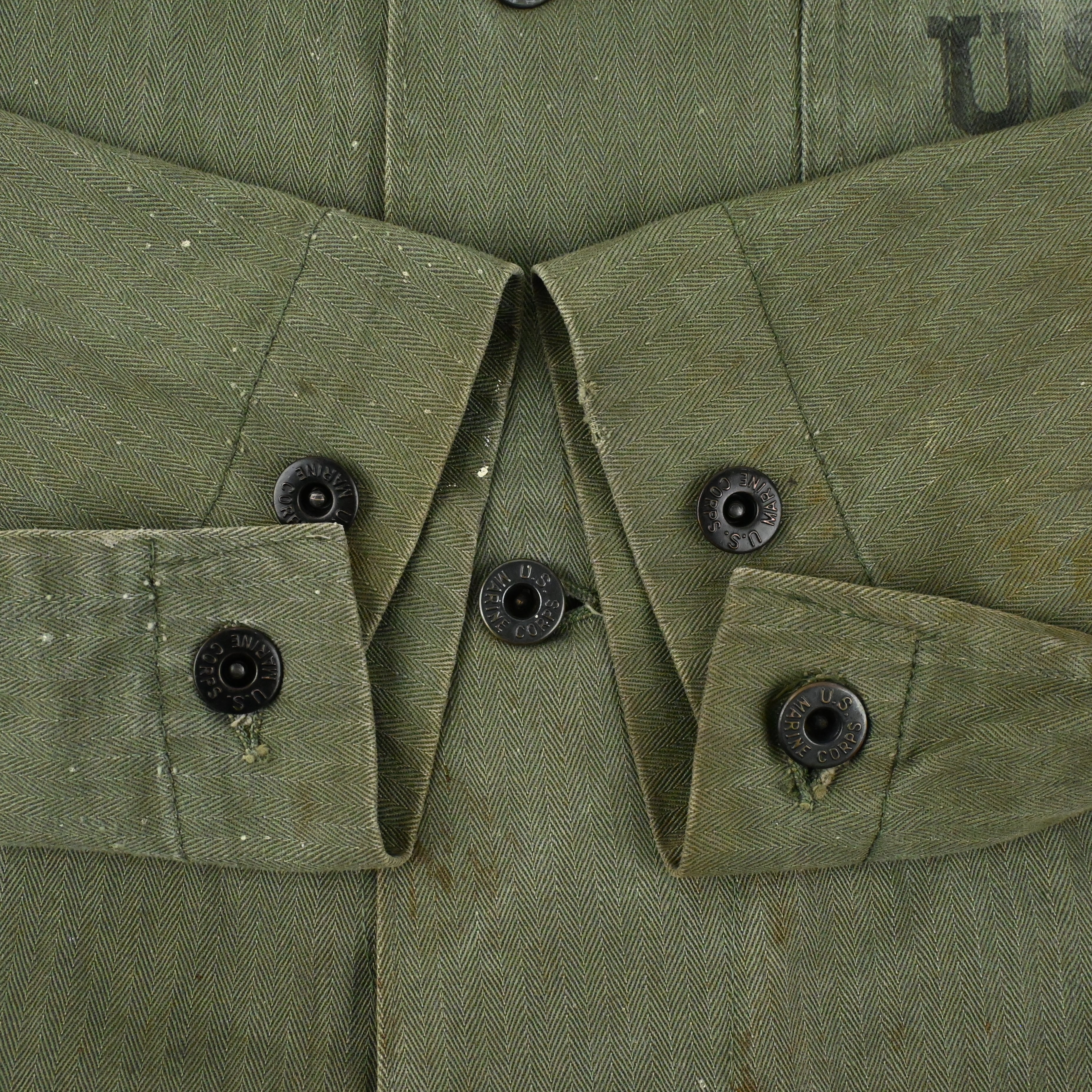 40's USMC P-47 UTILITY JACKET HBT SIZE 38