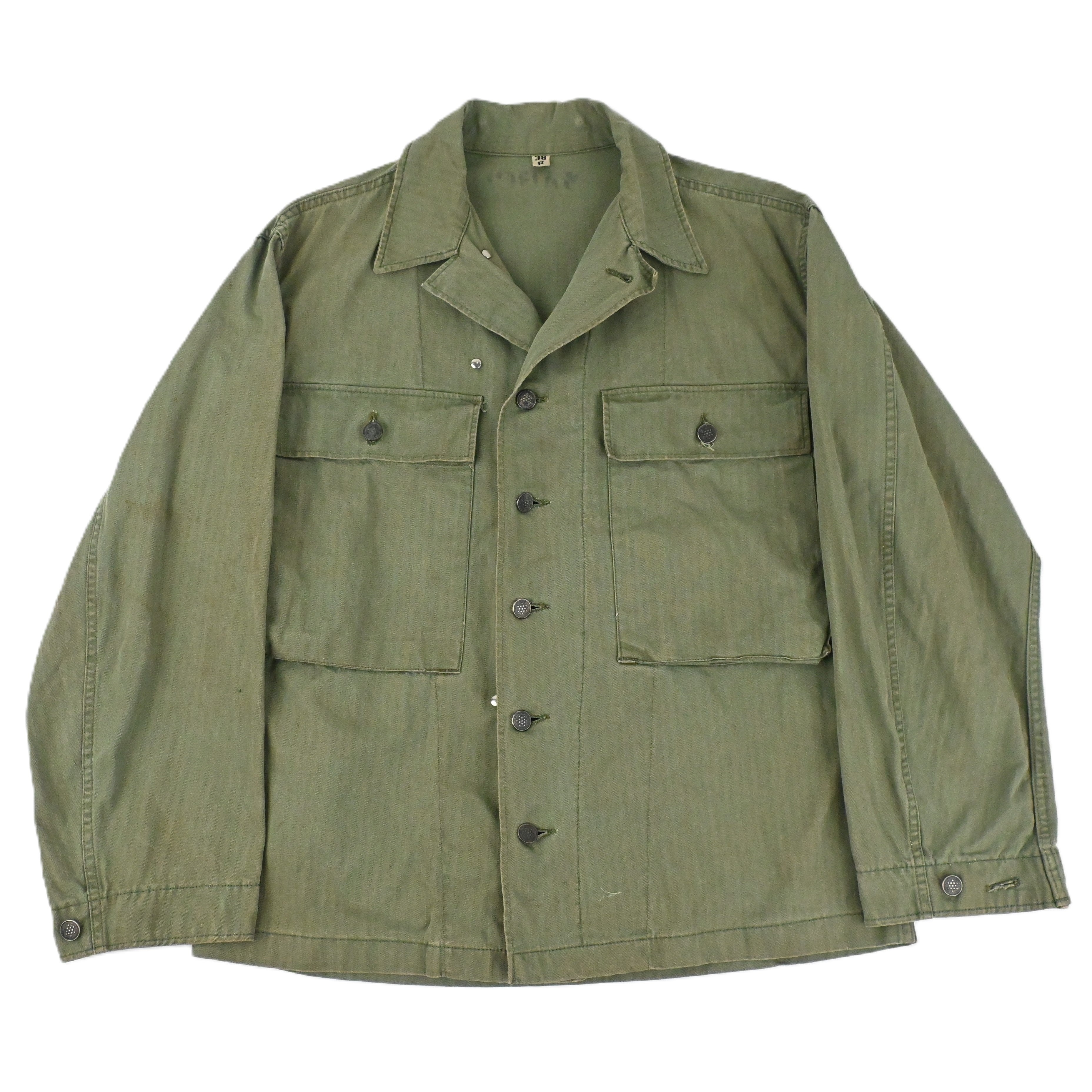 k*k様 ダブルアールエル　M-43 ユーティリティジャケット　サイズL 40's US ARMY M-43 UTILITY JACKET HBT SIZE 38R ②