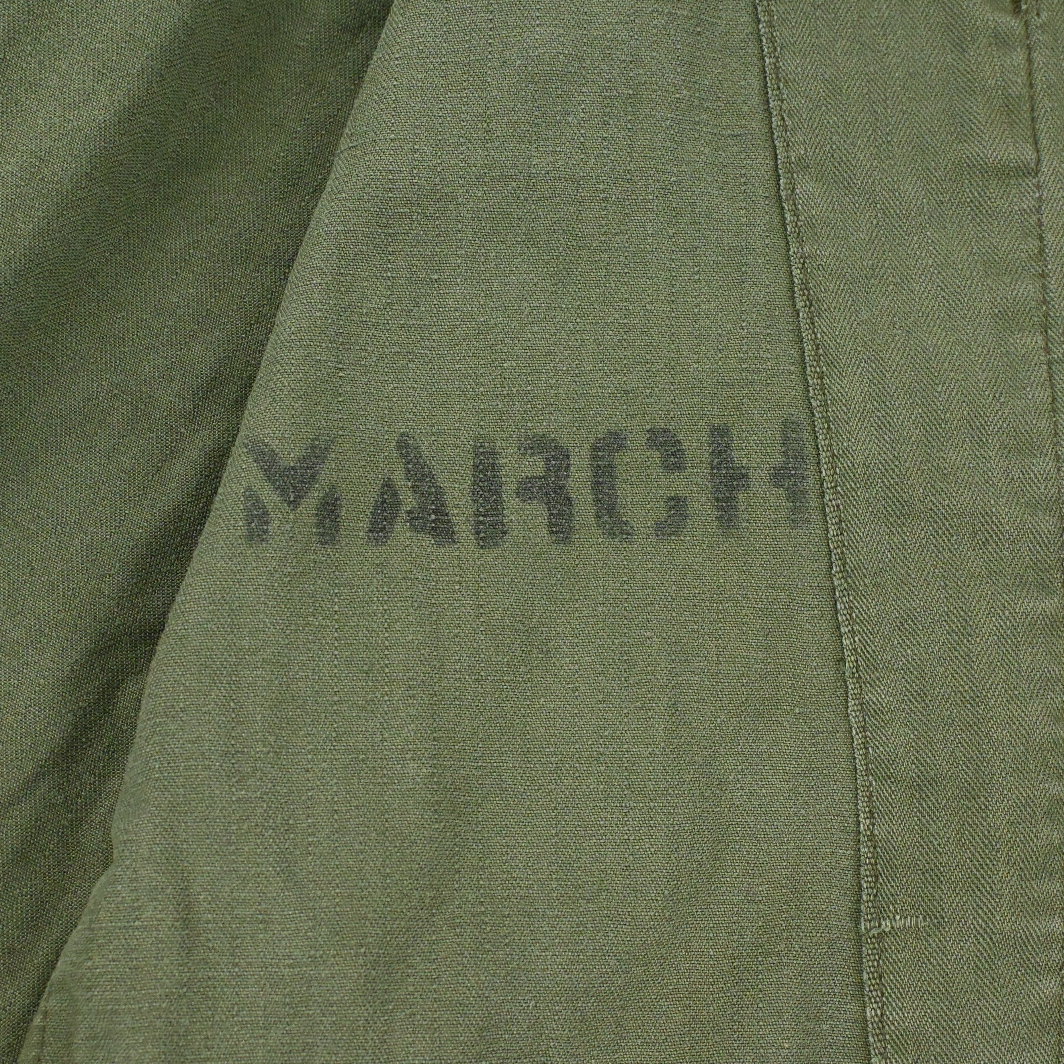 40's US ARMY M-43 UTILITY JACKET HBT SIZE 38R ②