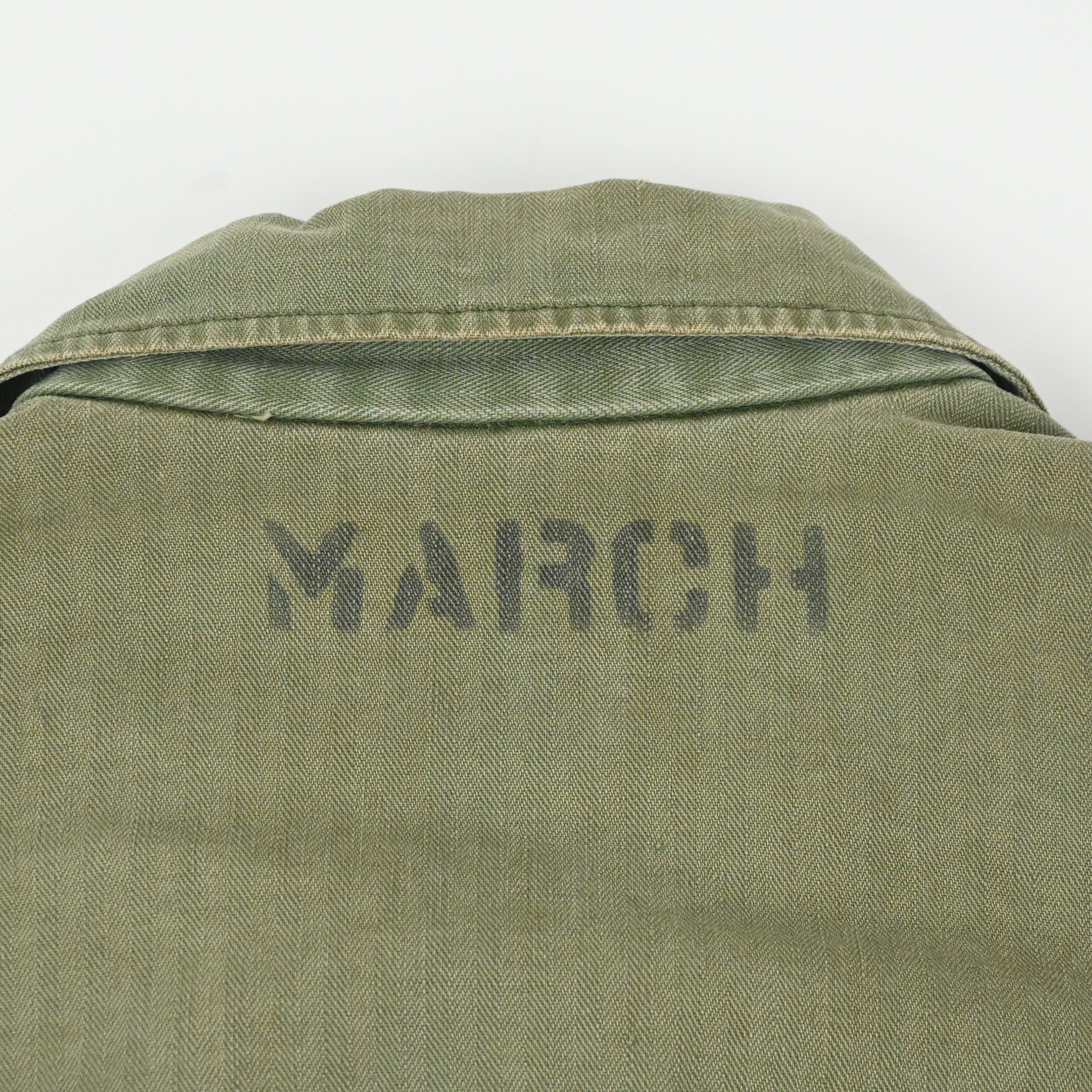 40's US ARMY M-43 UTILITY JACKET HBT SIZE 38R ②