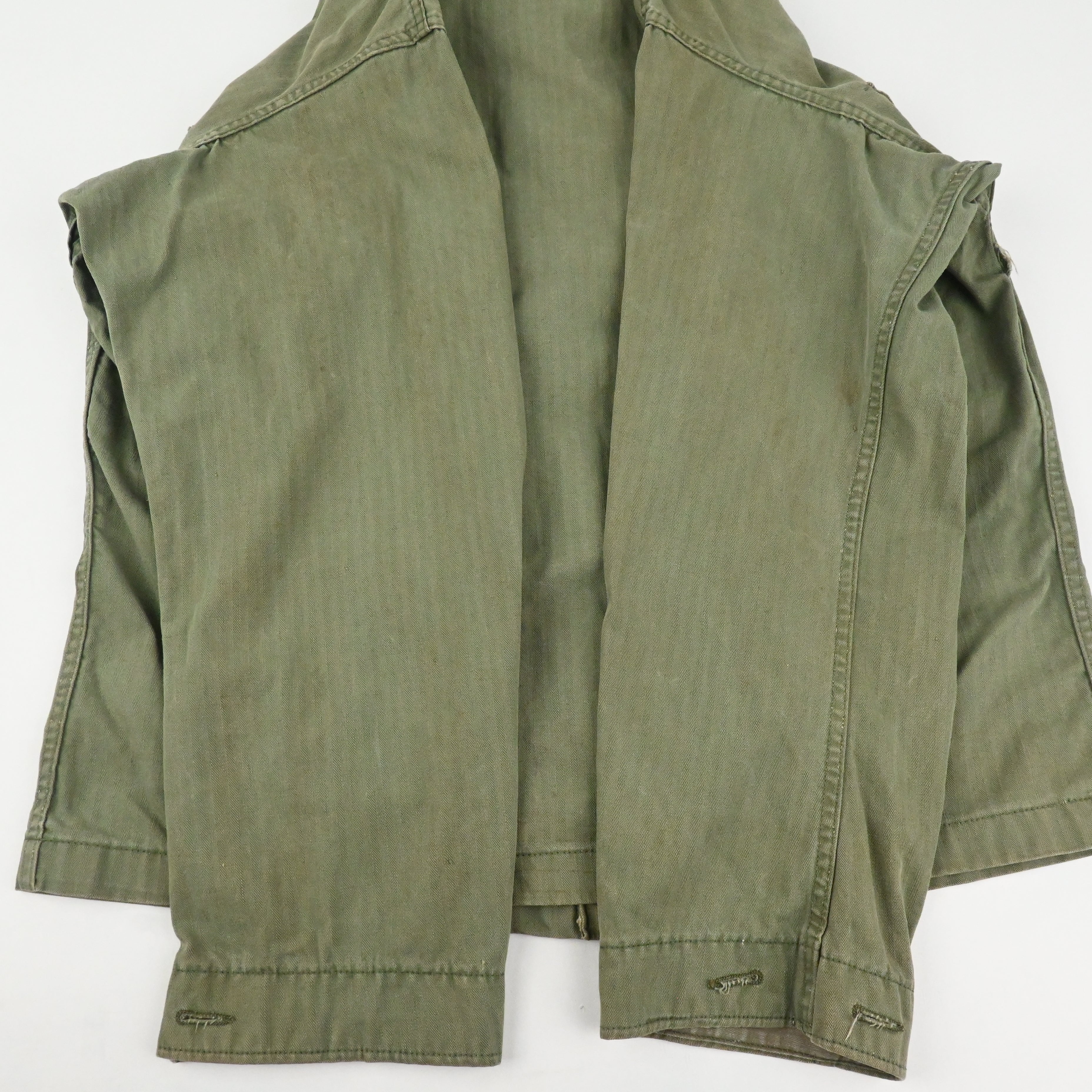 40's US ARMY M-43 UTILITY JACKET HBT SIZE 38R ②