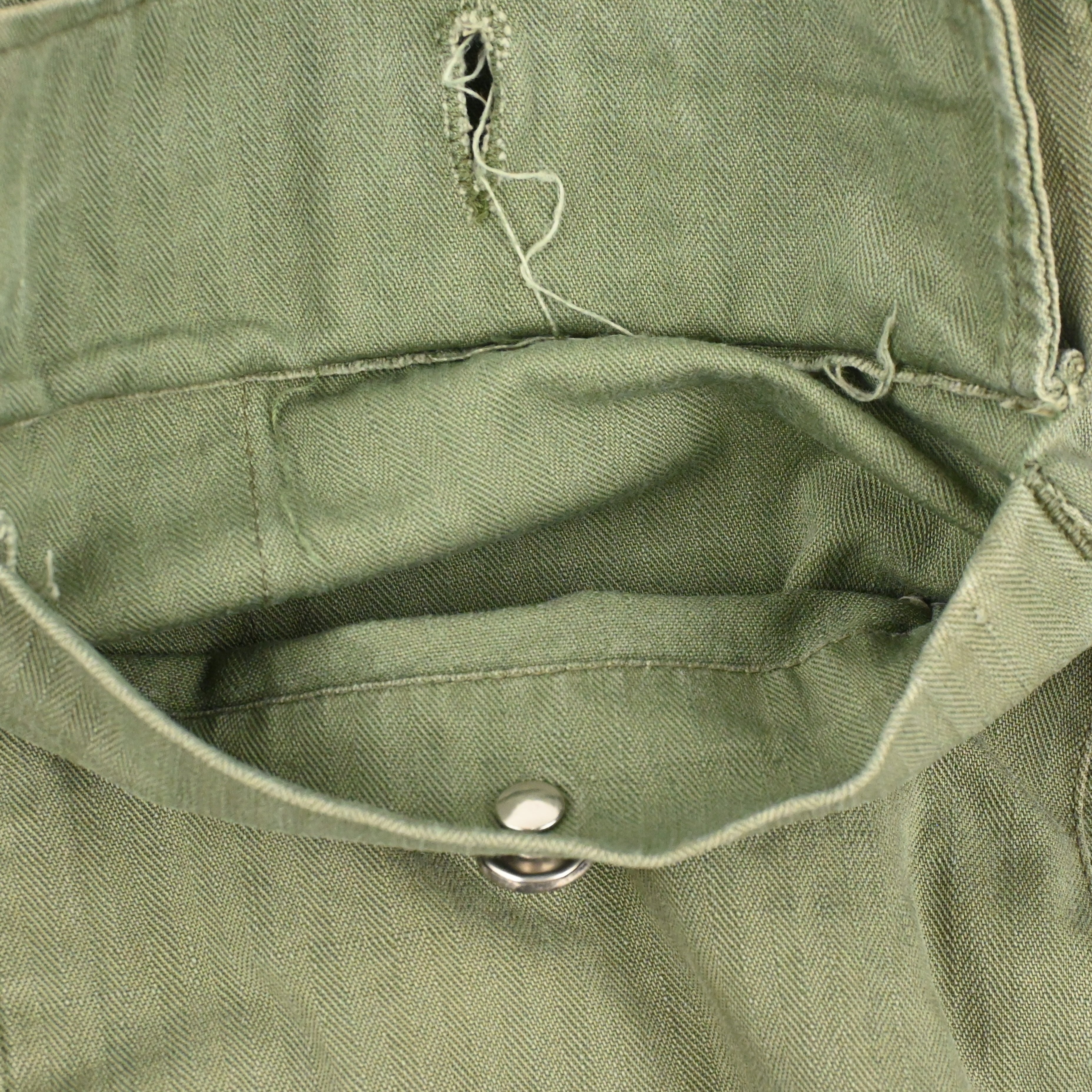 40's US ARMY M-43 UTILITY JACKET HBT SIZE 38R ②