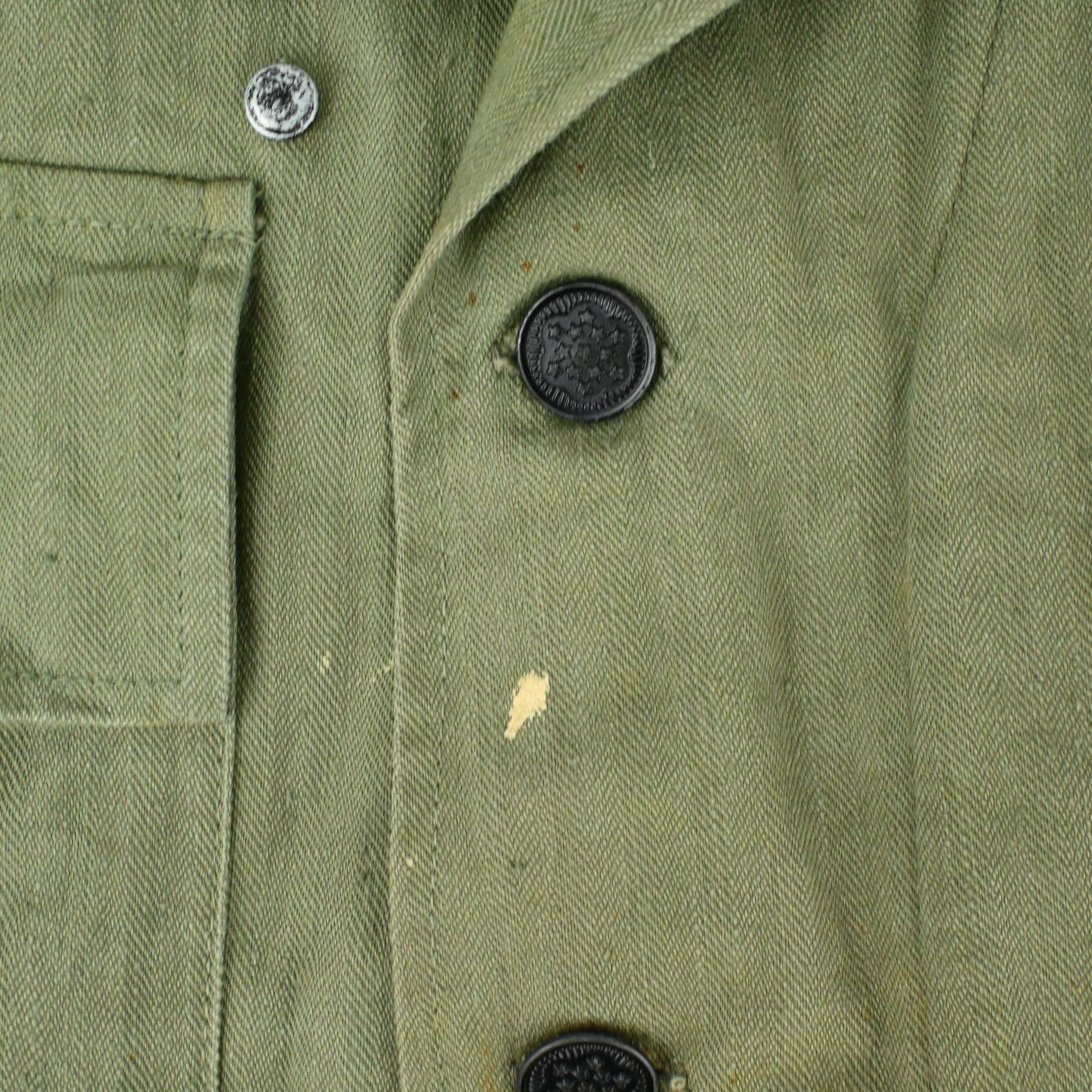 40's US ARMY M-43 UTILITY JACKET HBT SIZE 38R