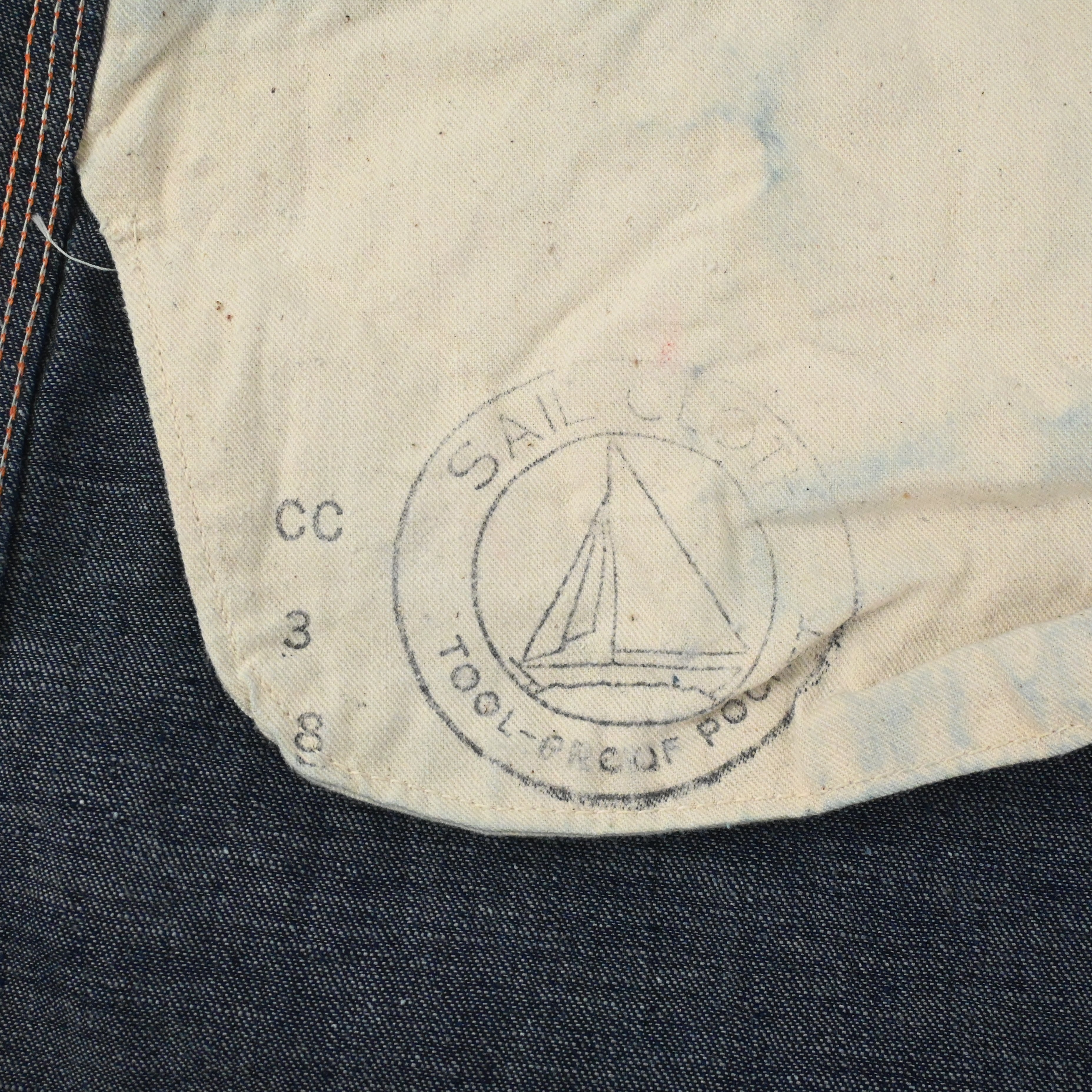 early 60's SANFORIZED CARPENTER PANTS SIZE W31 L30 ONE WASH