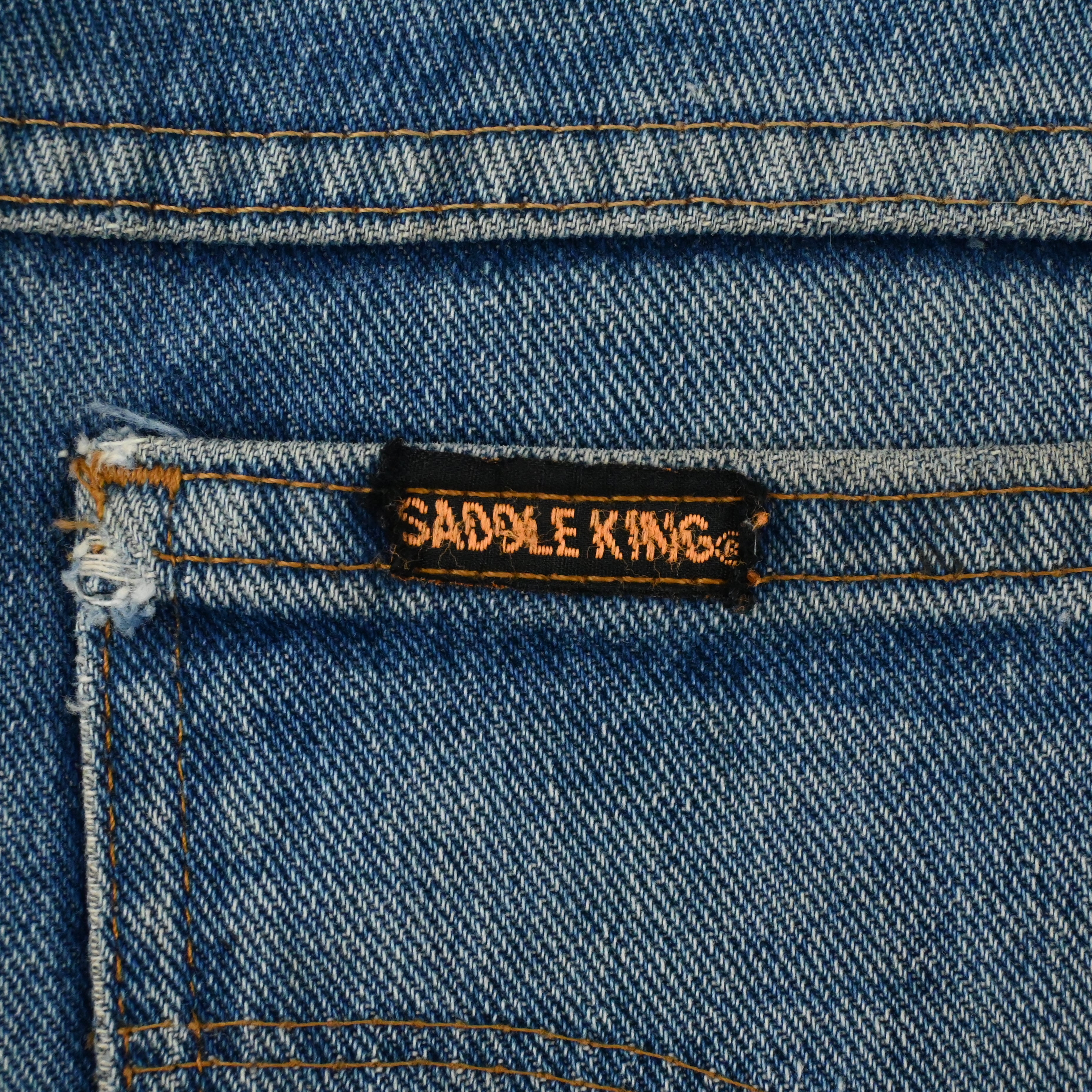 early 70's KEY "SADDLE KING" 5 POCKET DENIM PANTS SIZE W31 L32