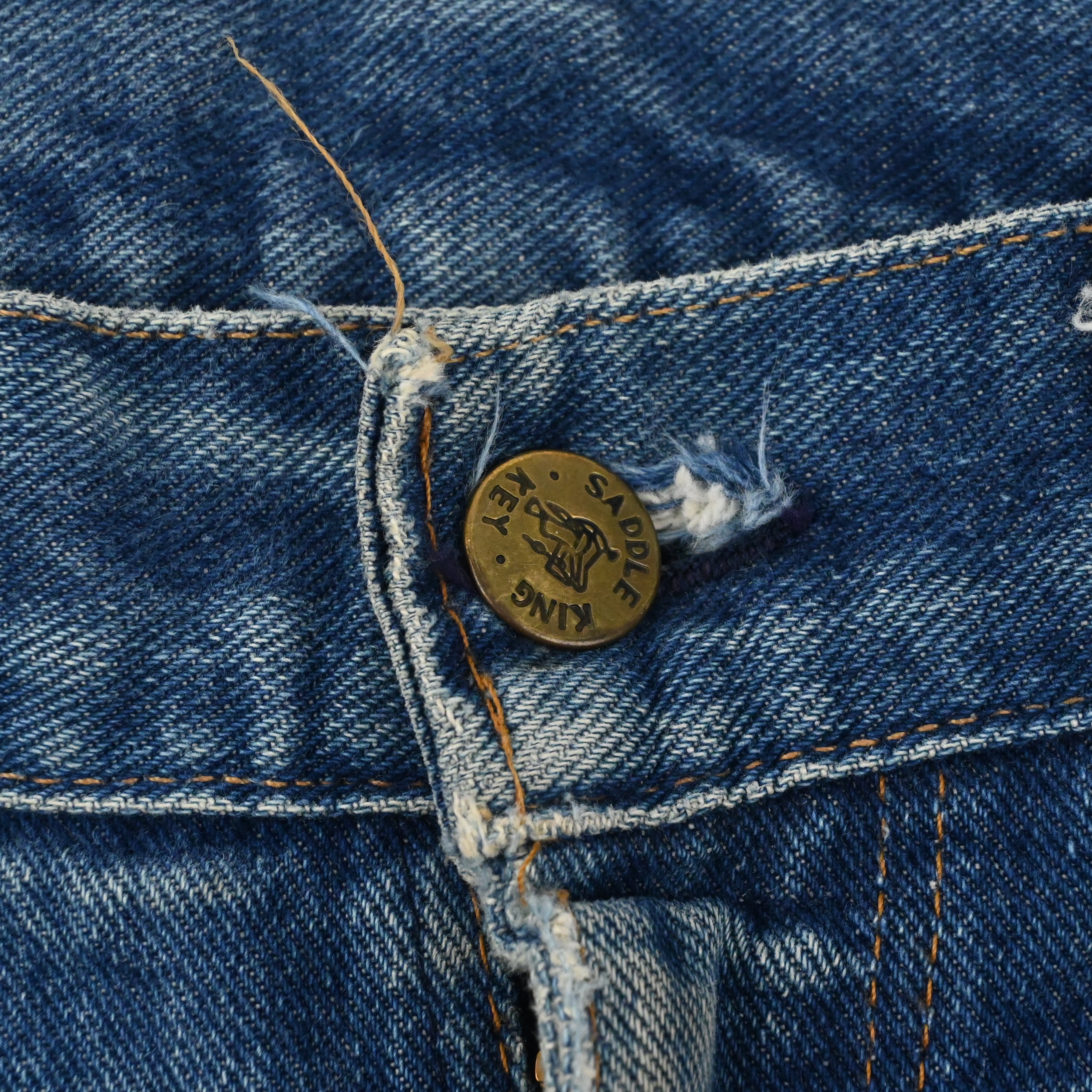 early 70's KEY "SADDLE KING" 5 POCKET DENIM PANTS SIZE W31 L32