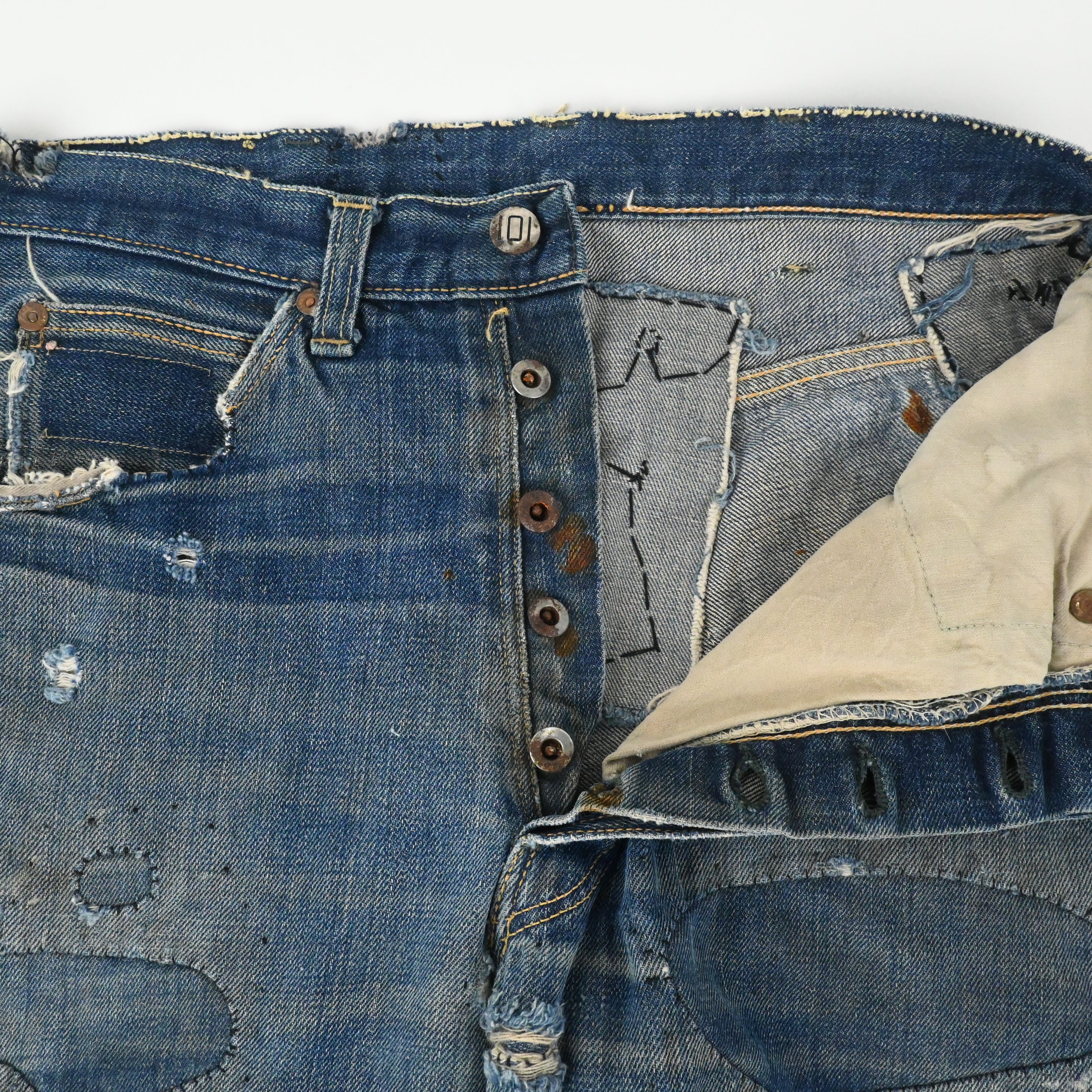 40's MONTGOMERY WORD 101 JEANS SIZE W31 L28
