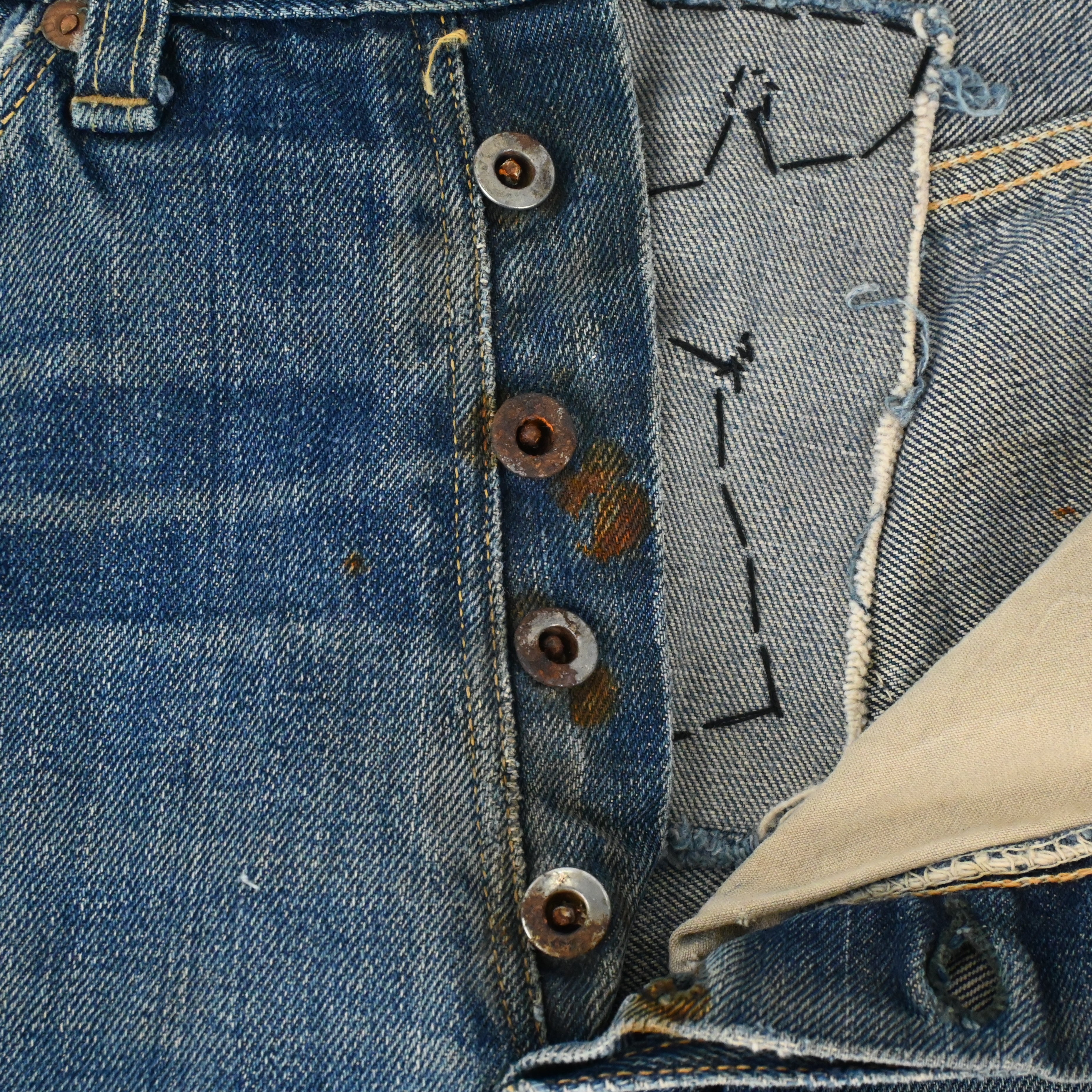 40's MONTGOMERY WORD 101 JEANS SIZE W31 L28