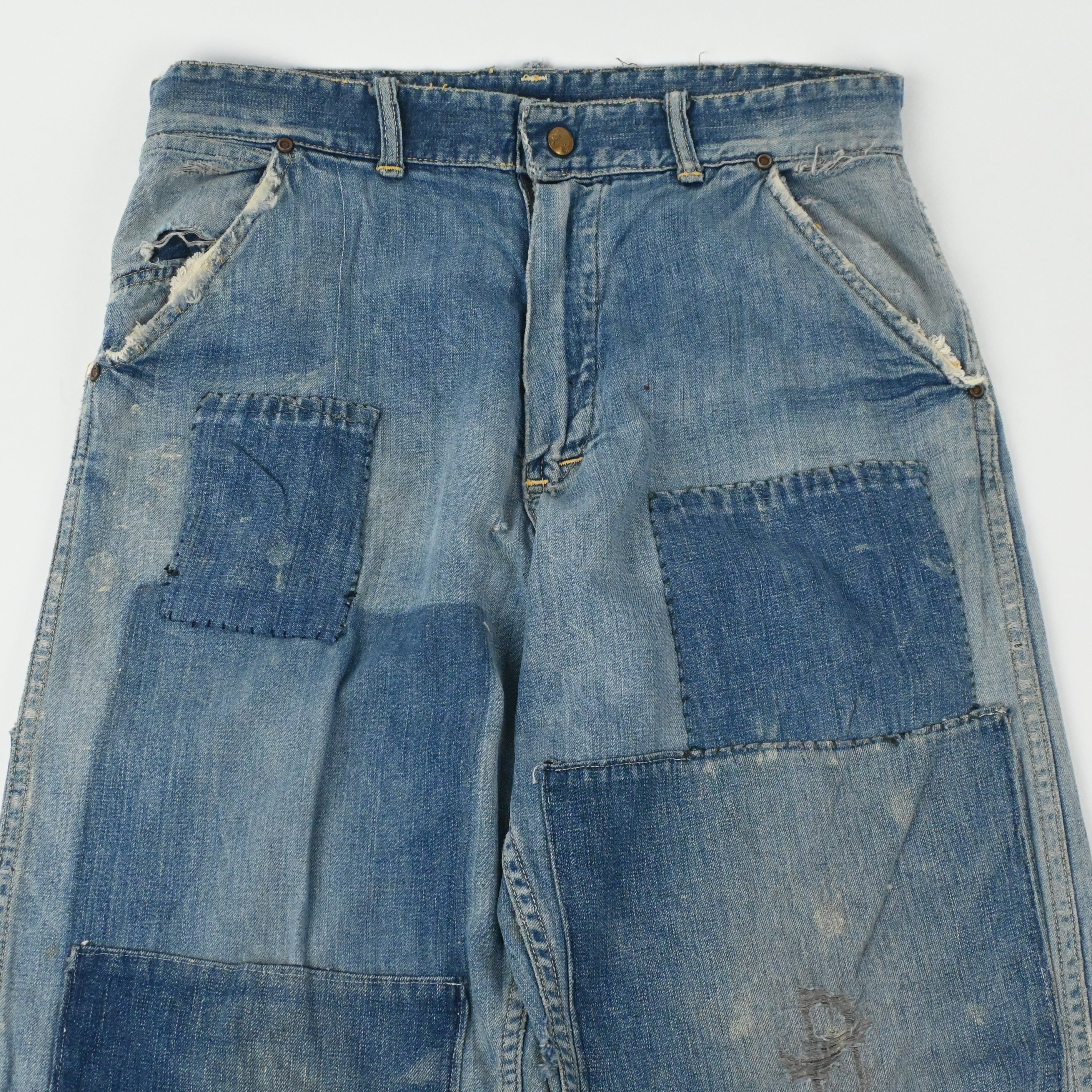 50's CROWN OVERALL CARPENTER PANTS SIZE W32 L31
