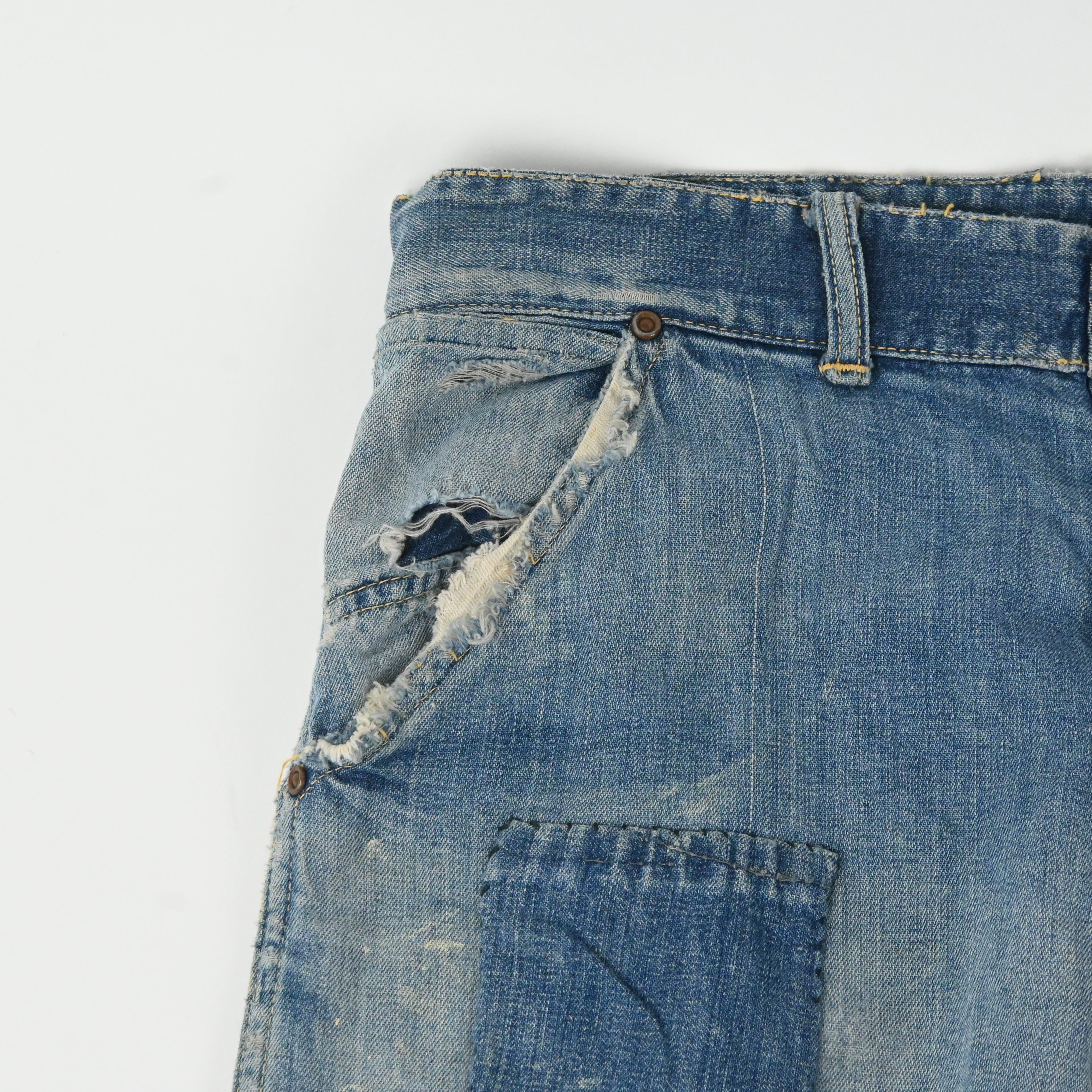 50's CROWN OVERALL CARPENTER PANTS SIZE W32 L31