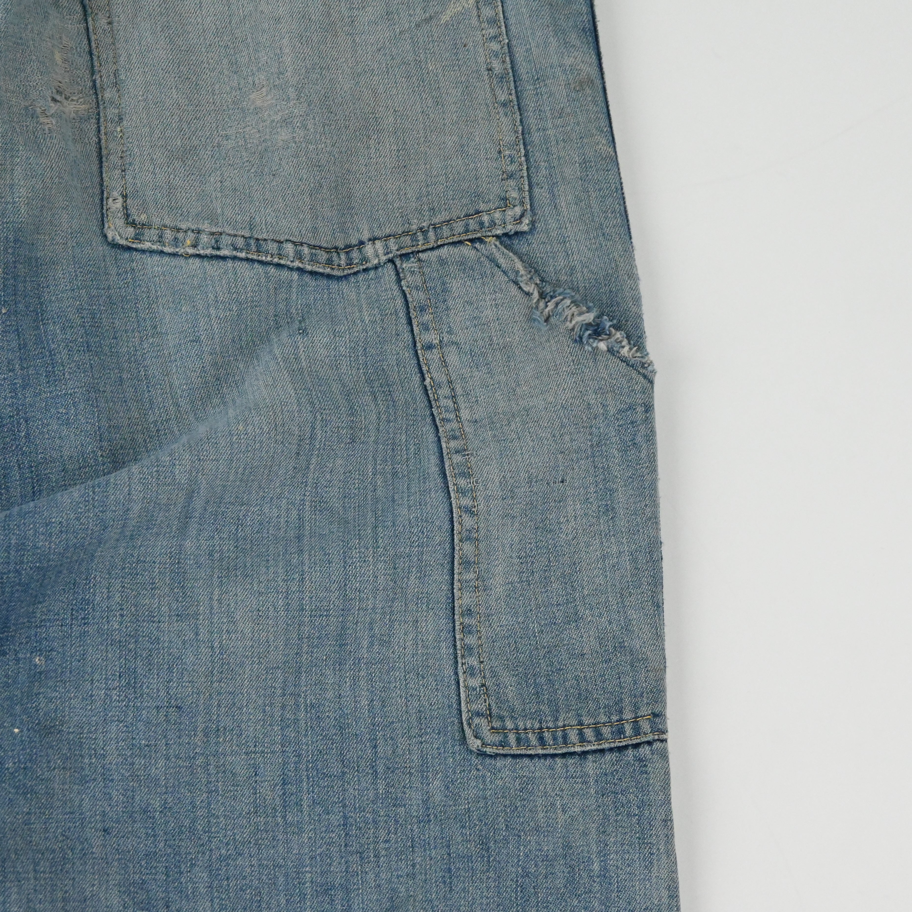 50's CROWN OVERALL CARPENTER PANTS SIZE W32 L31