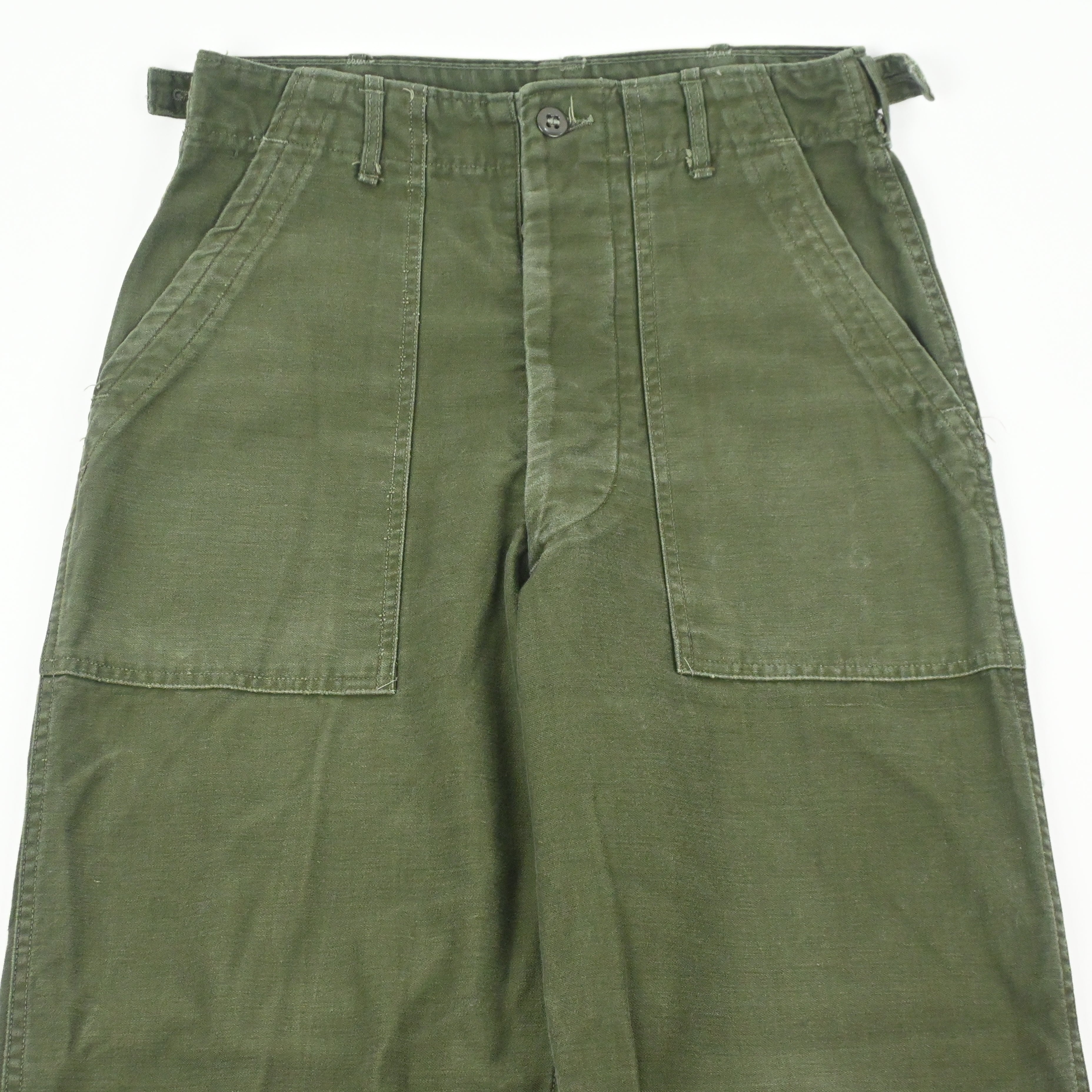 '61 SATEEN FATIGUE PANTS BUTTON FLY SIZE  W29 L31