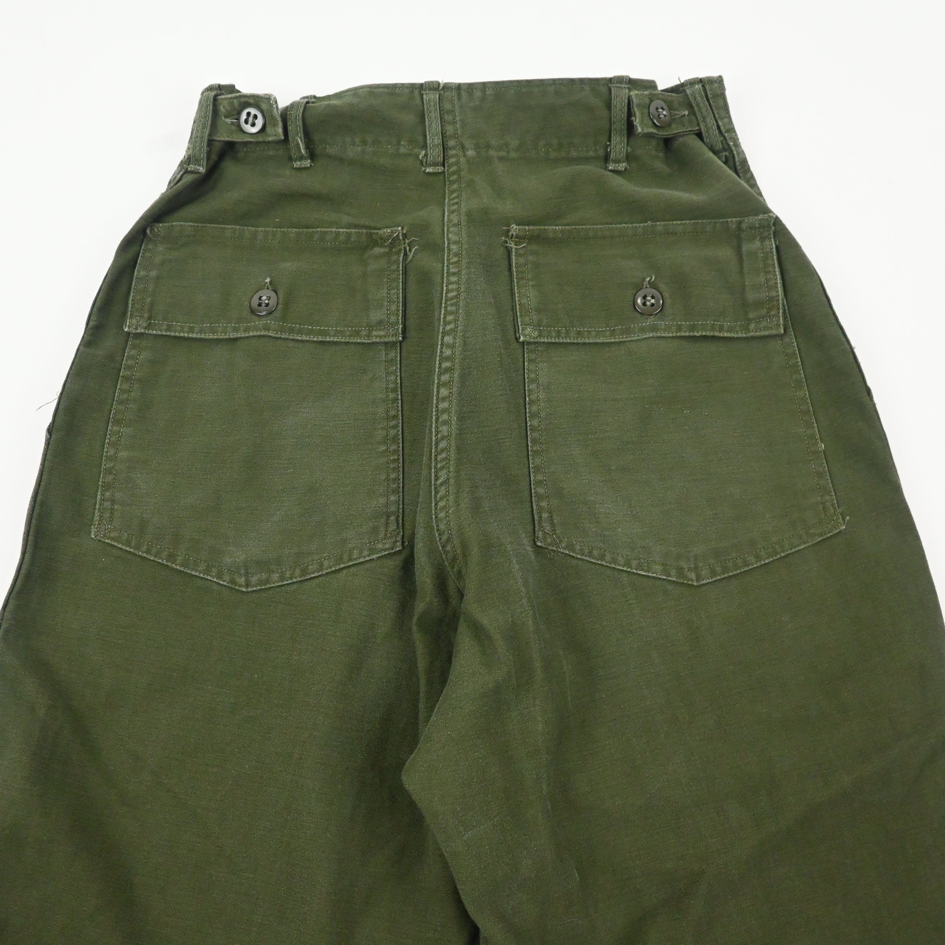'61 SATEEN FATIGUE PANTS BUTTON FLY SIZE  W29 L31