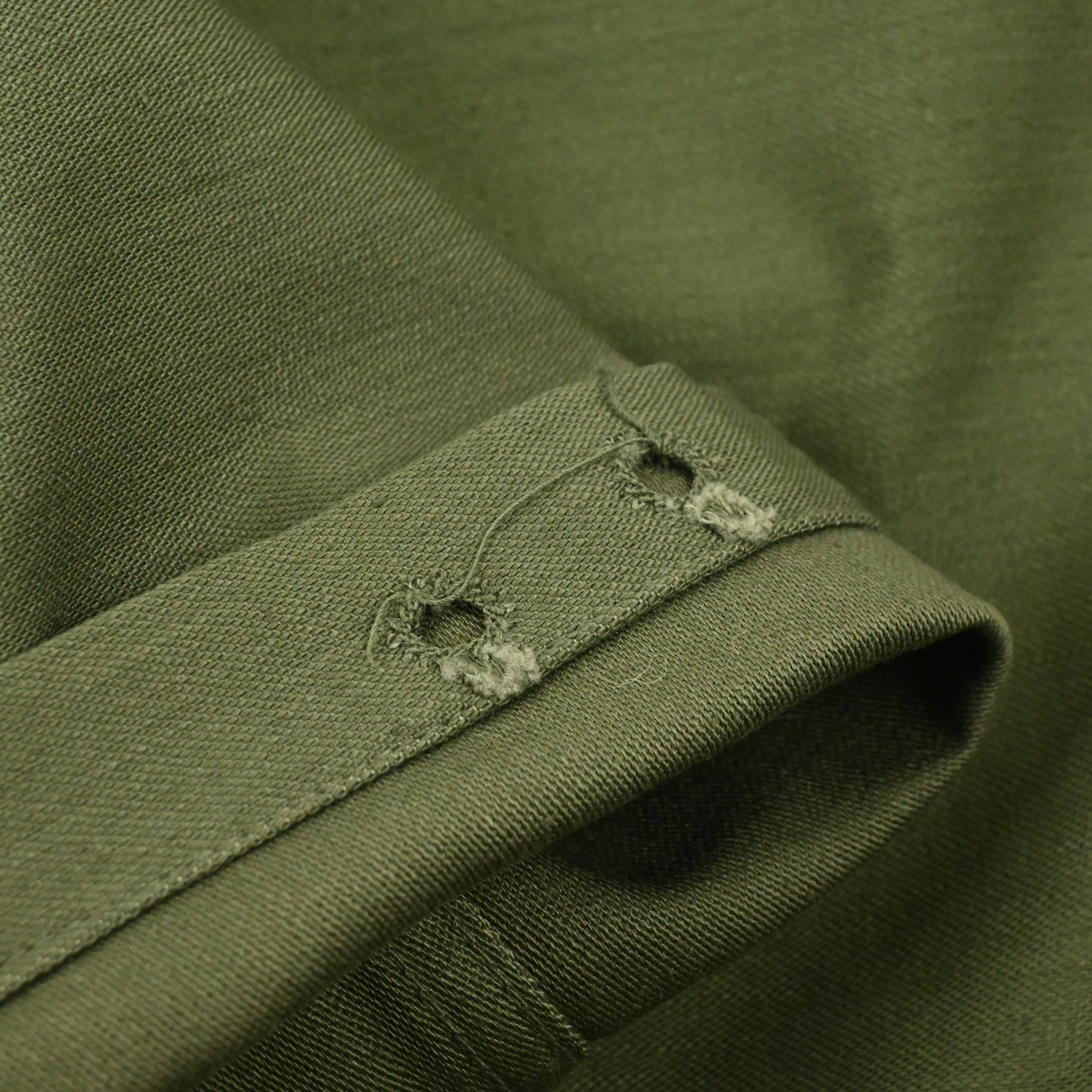 60's SATEEN FATIGUE PANTS BUTTON FLY DEAD STOCK SIZE W32 L29