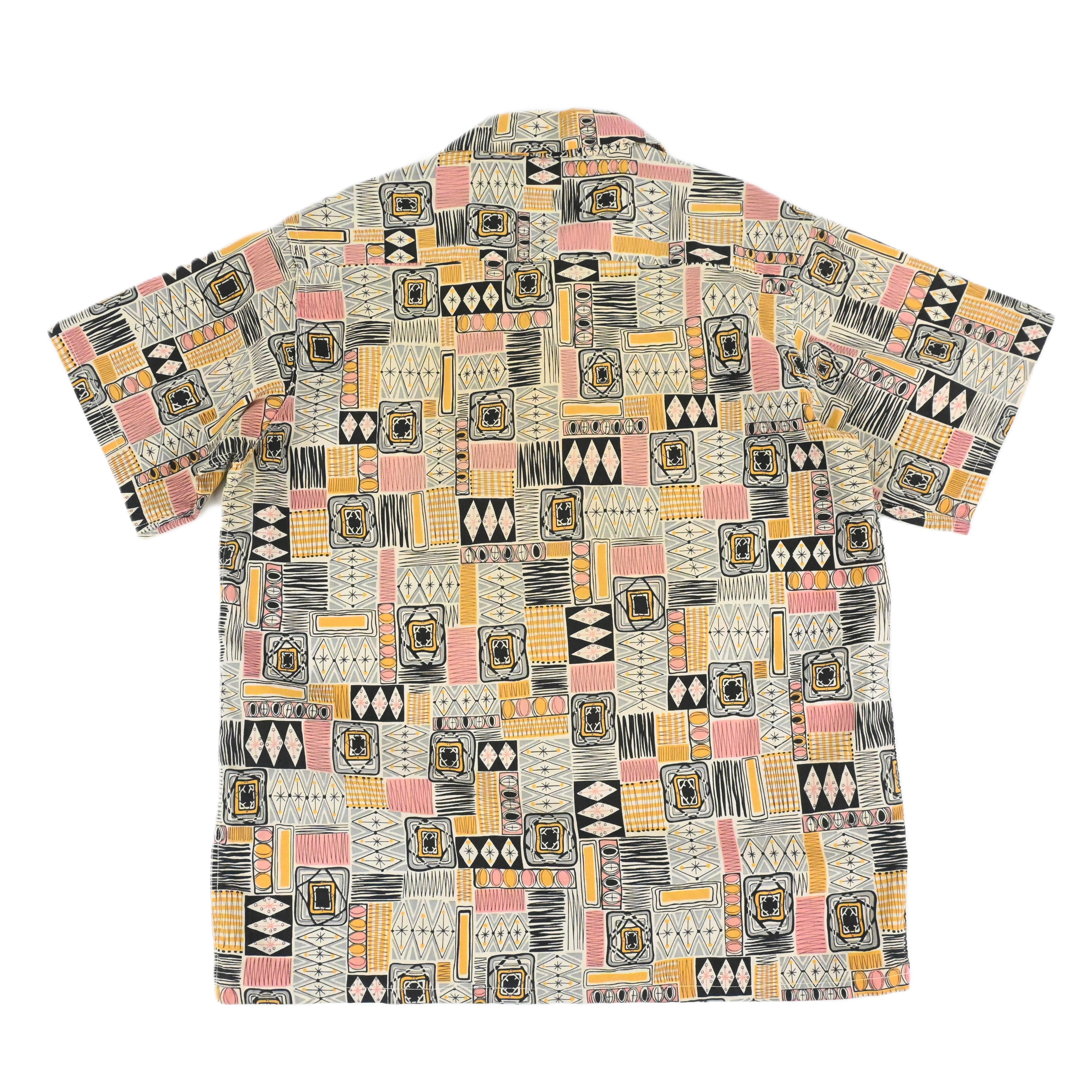 40's Wash and Wear COTTON ATOMIC LOOP COLLAR SHIRT SIZE M
