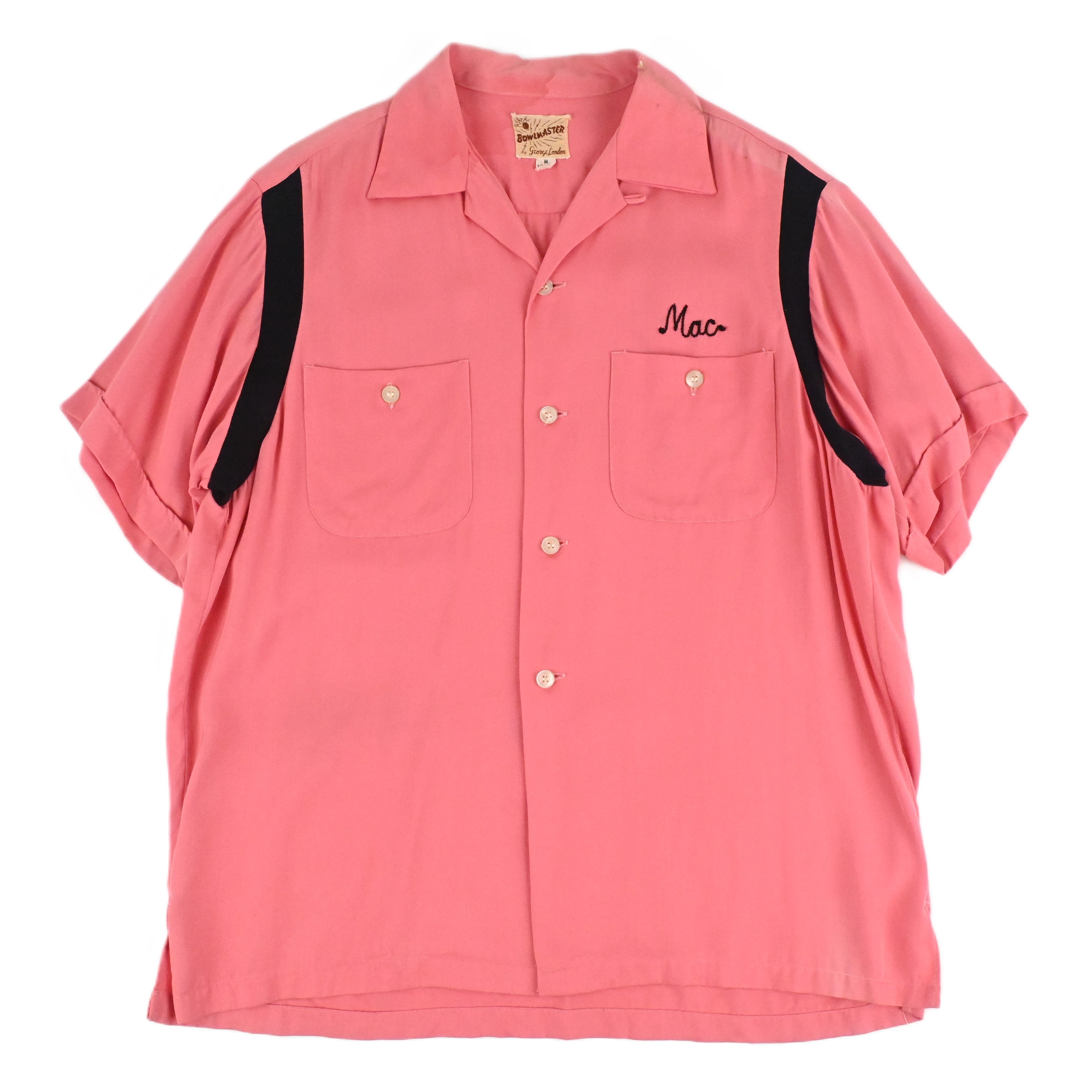 50's BOWLMASTER BOWLING SHIRT SIZE M