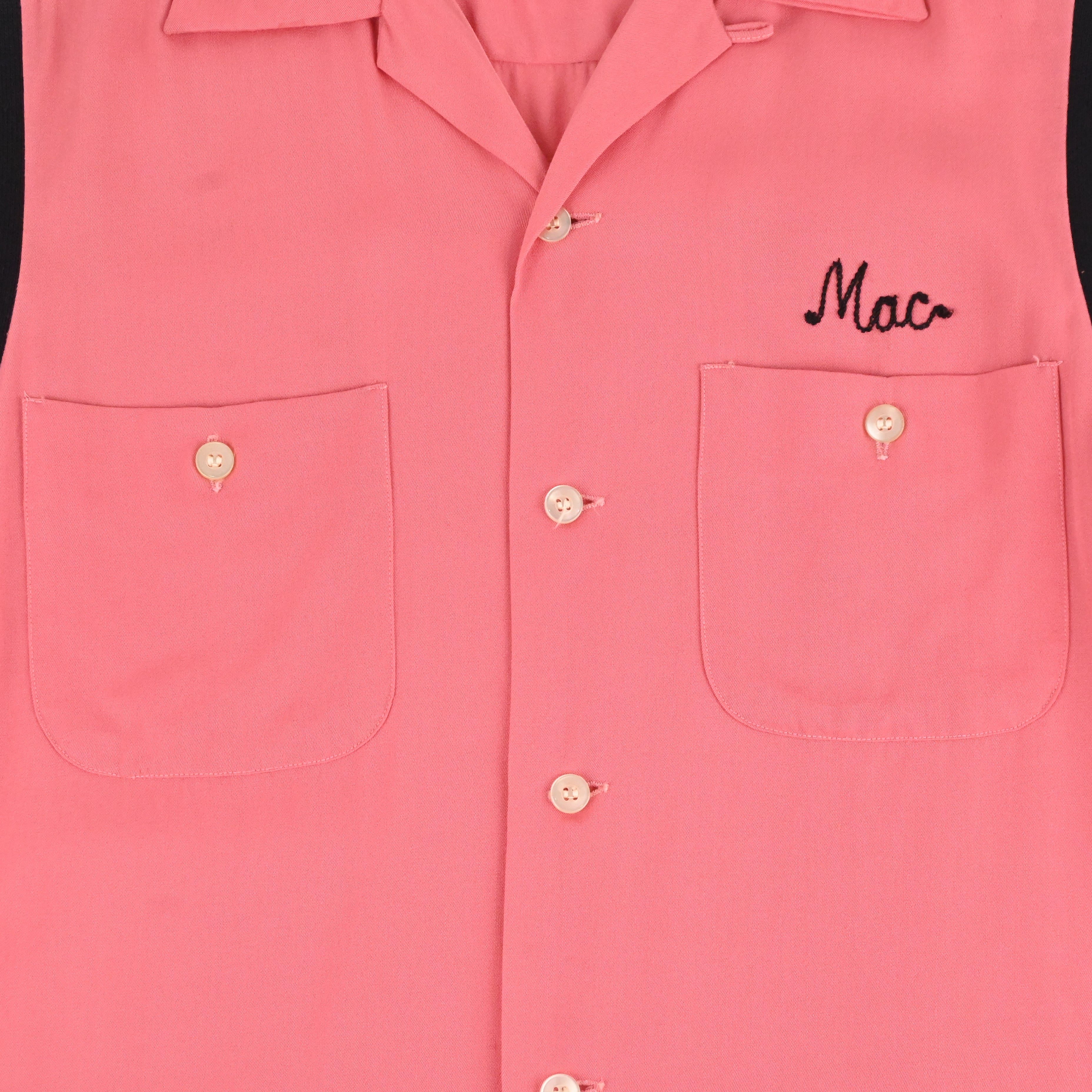 50's BOWLMASTER BOWLING SHIRT SIZE M