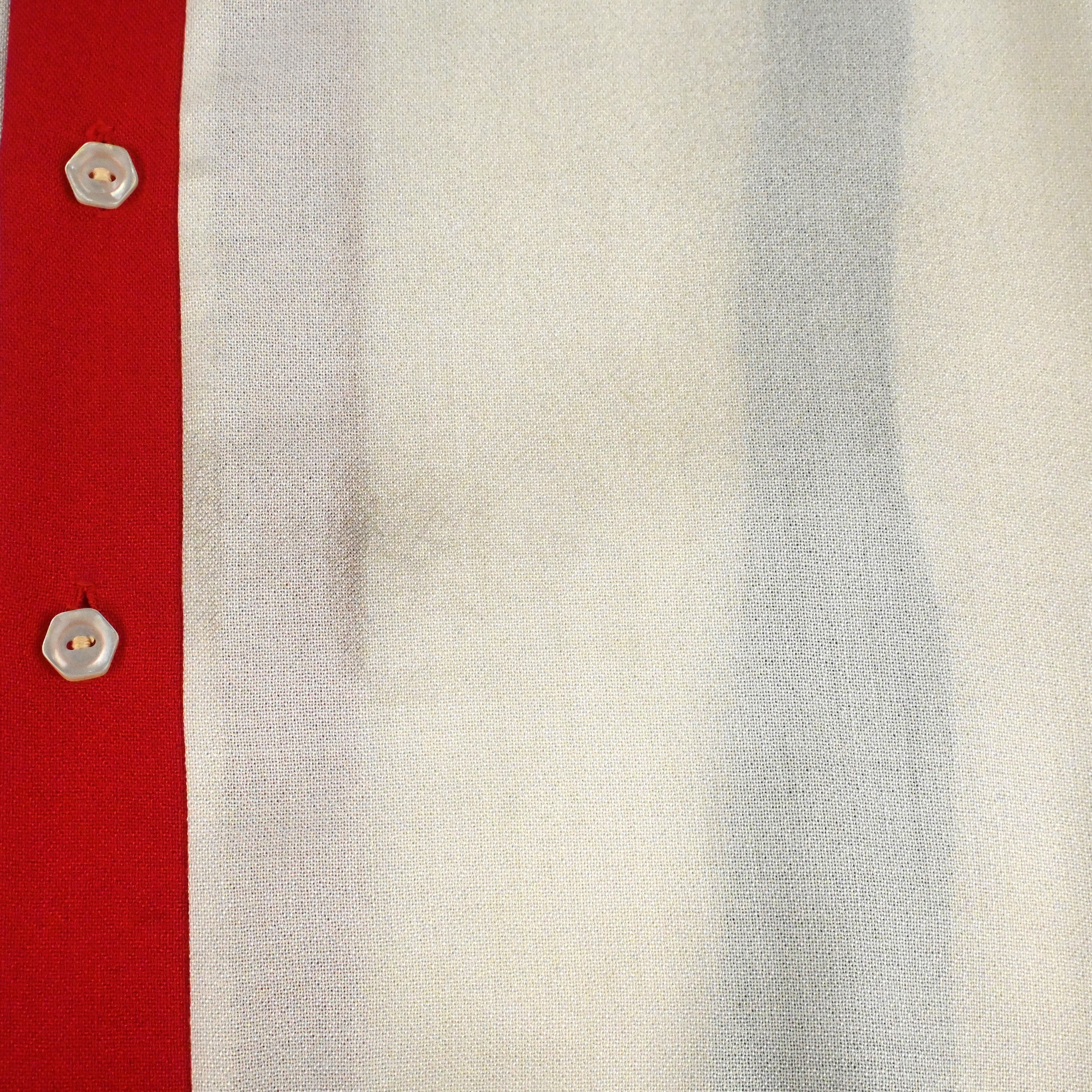 50's Service Bowling Shirt THE TRI-TONE NON WASH SIZE M