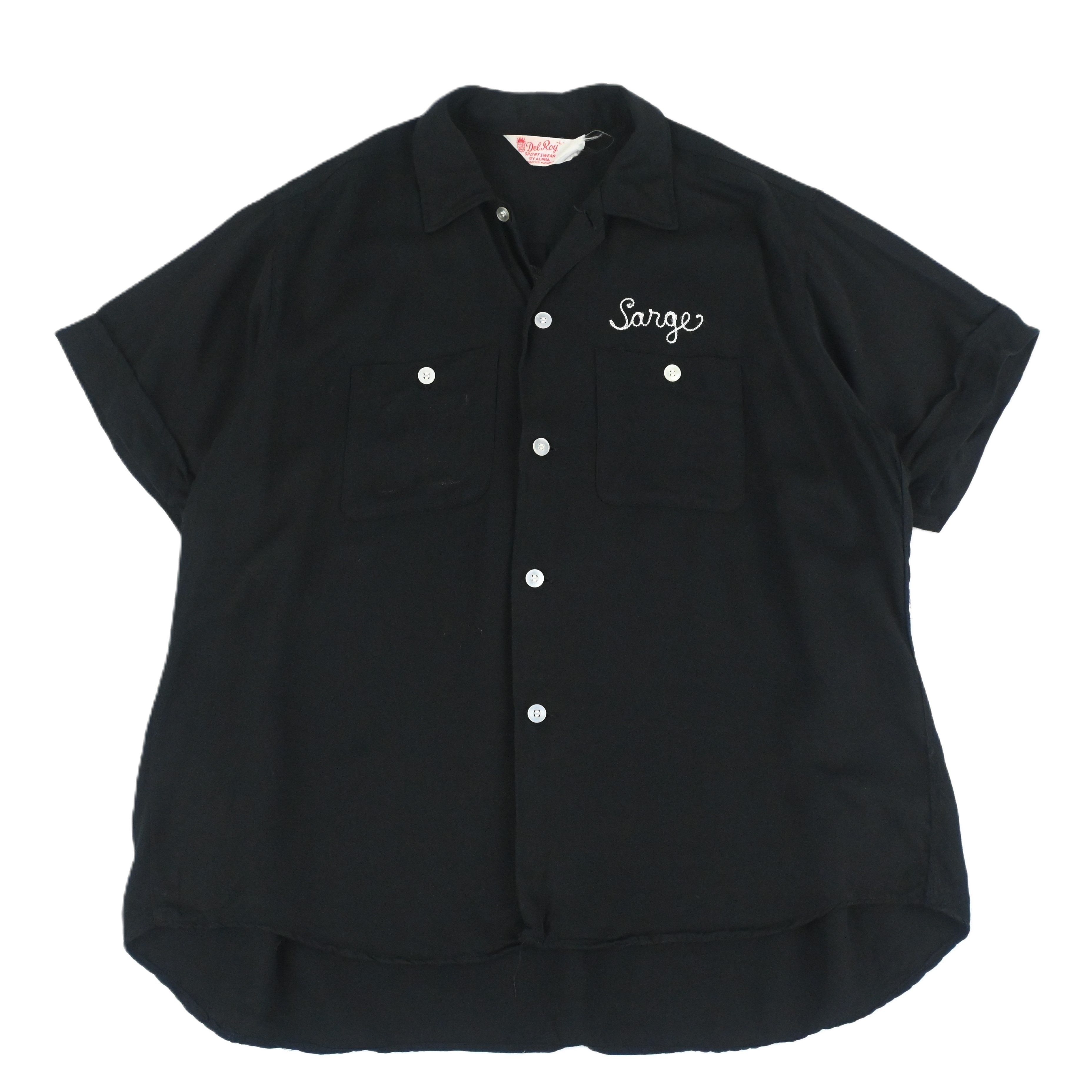 60's Del Roy BOWLING SHIRT "NASA" SIZE L