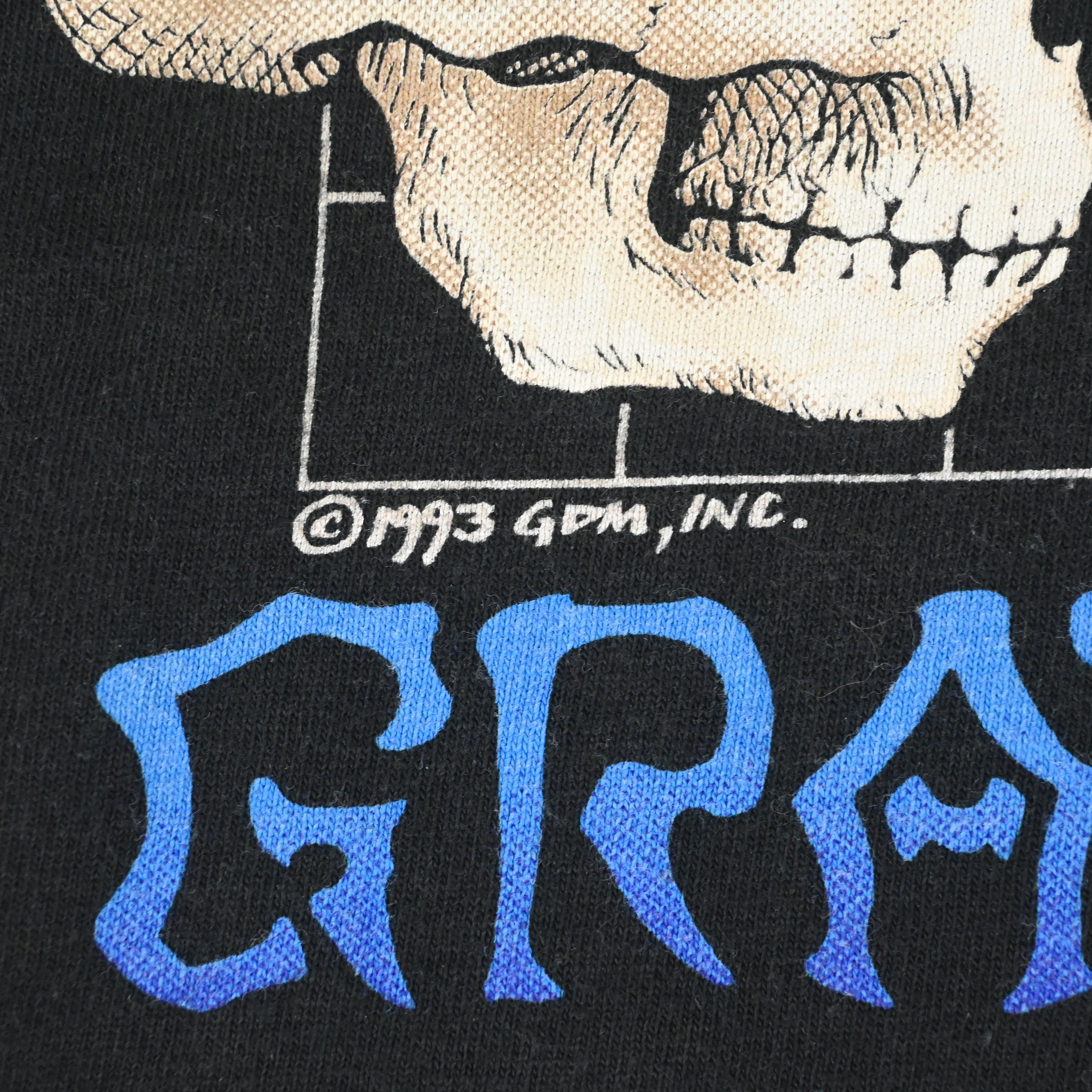 93© GRATEFUL DEAD "TRIP IT'S BEEN" LIQUID BLUE T-SHIRT SIZE L