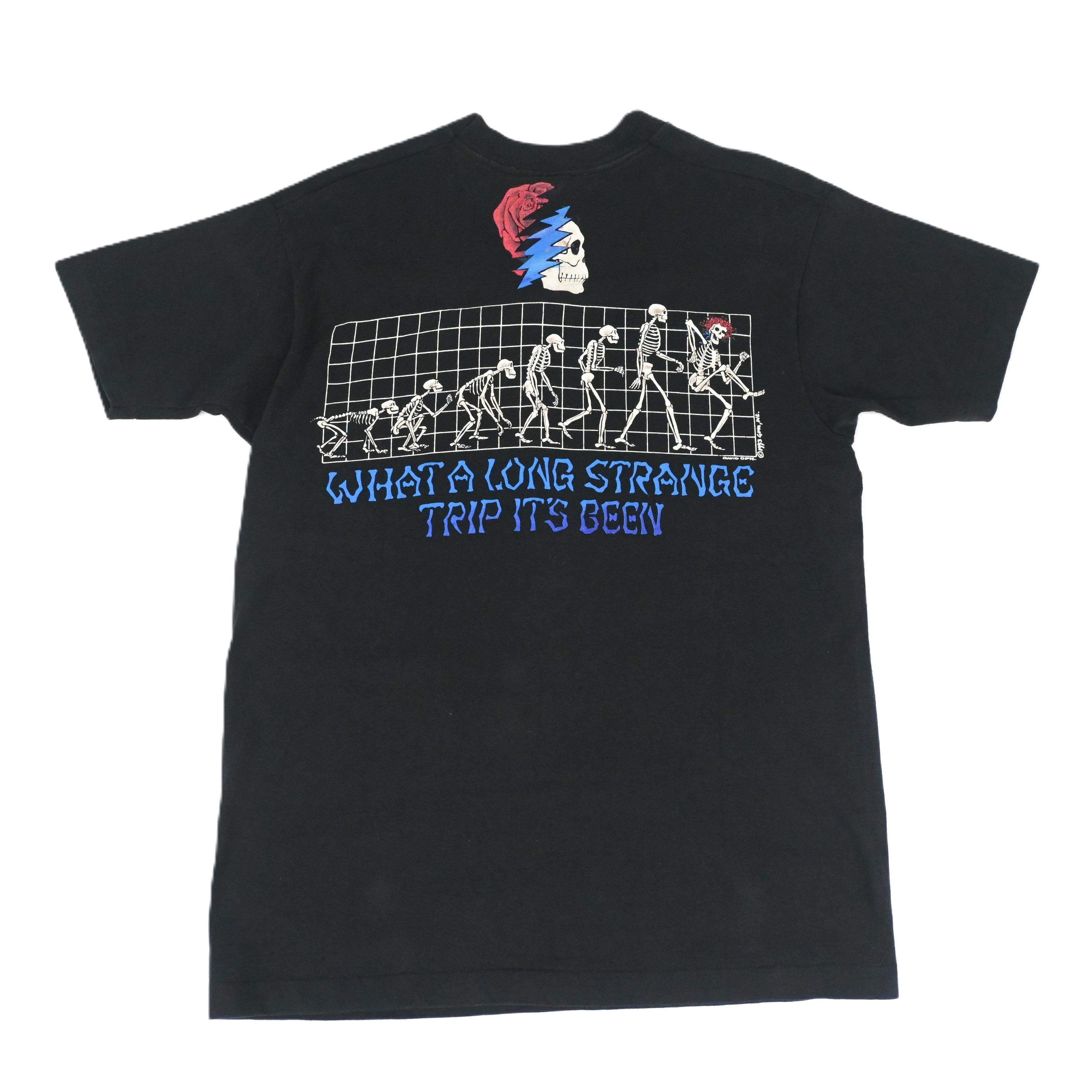 93© GRATEFUL DEAD "TRIP IT'S BEEN" LIQUID BLUE T-SHIRT SIZE L