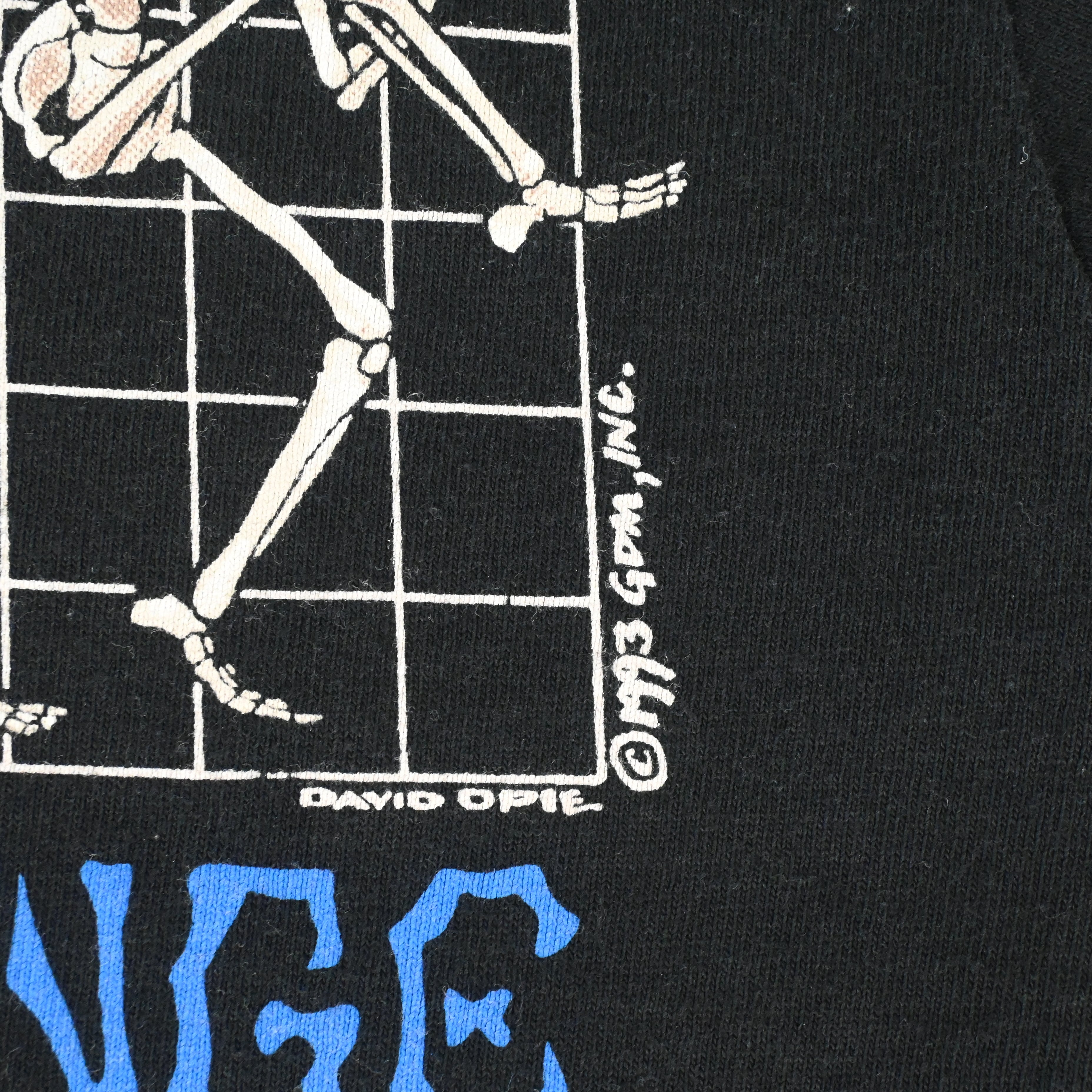 93© GRATEFUL DEAD "TRIP IT'S BEEN" LIQUID BLUE T-SHIRT SIZE L