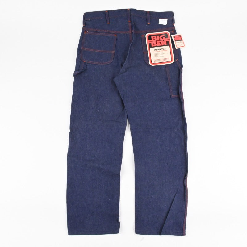 70's BIG BEN DUNGAREE PAINTER PANTS SIZE W36 L30 DEAD STOCK