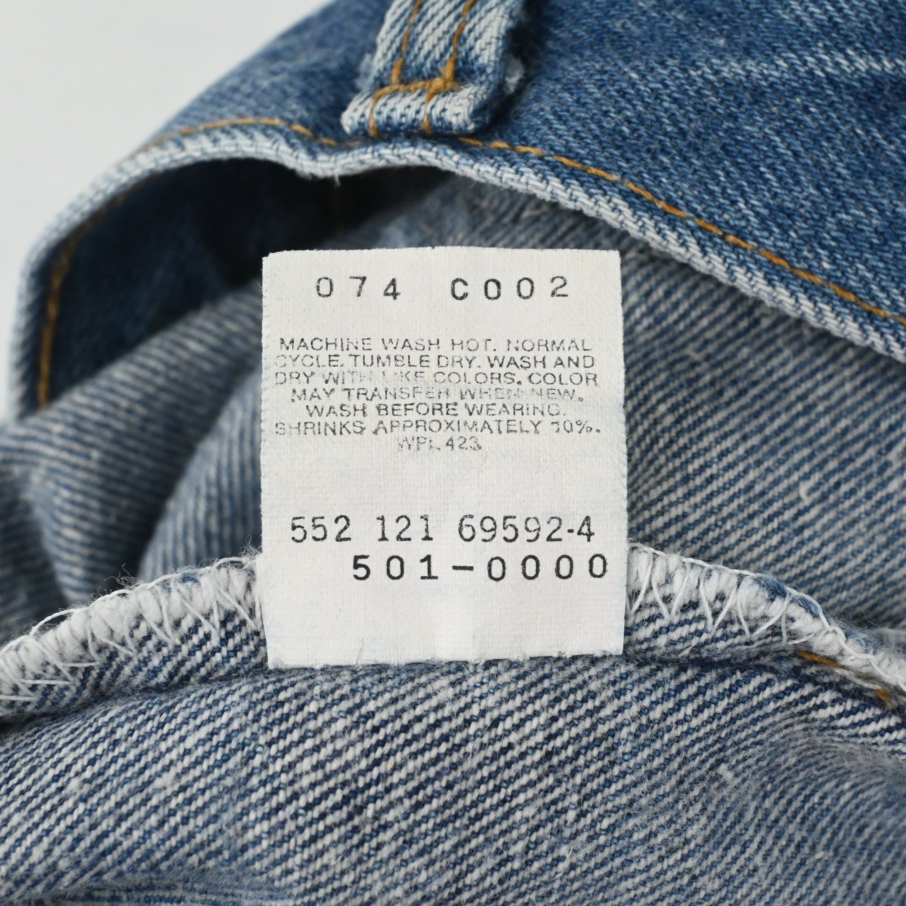'91 LEVI'S 501-0000 SIZE W31 L28