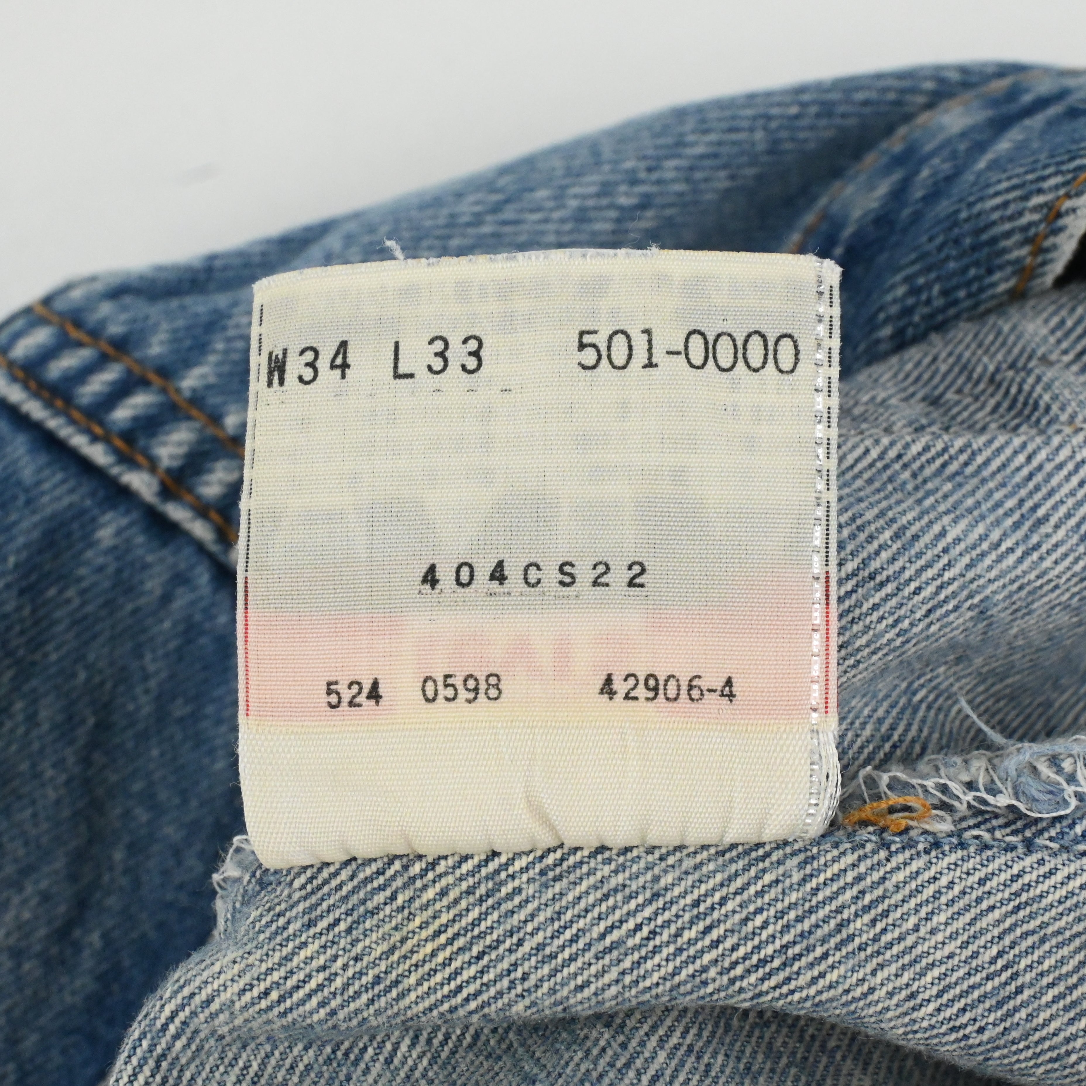 '98 LEVI'S 501-0000 SIZE W33 L30