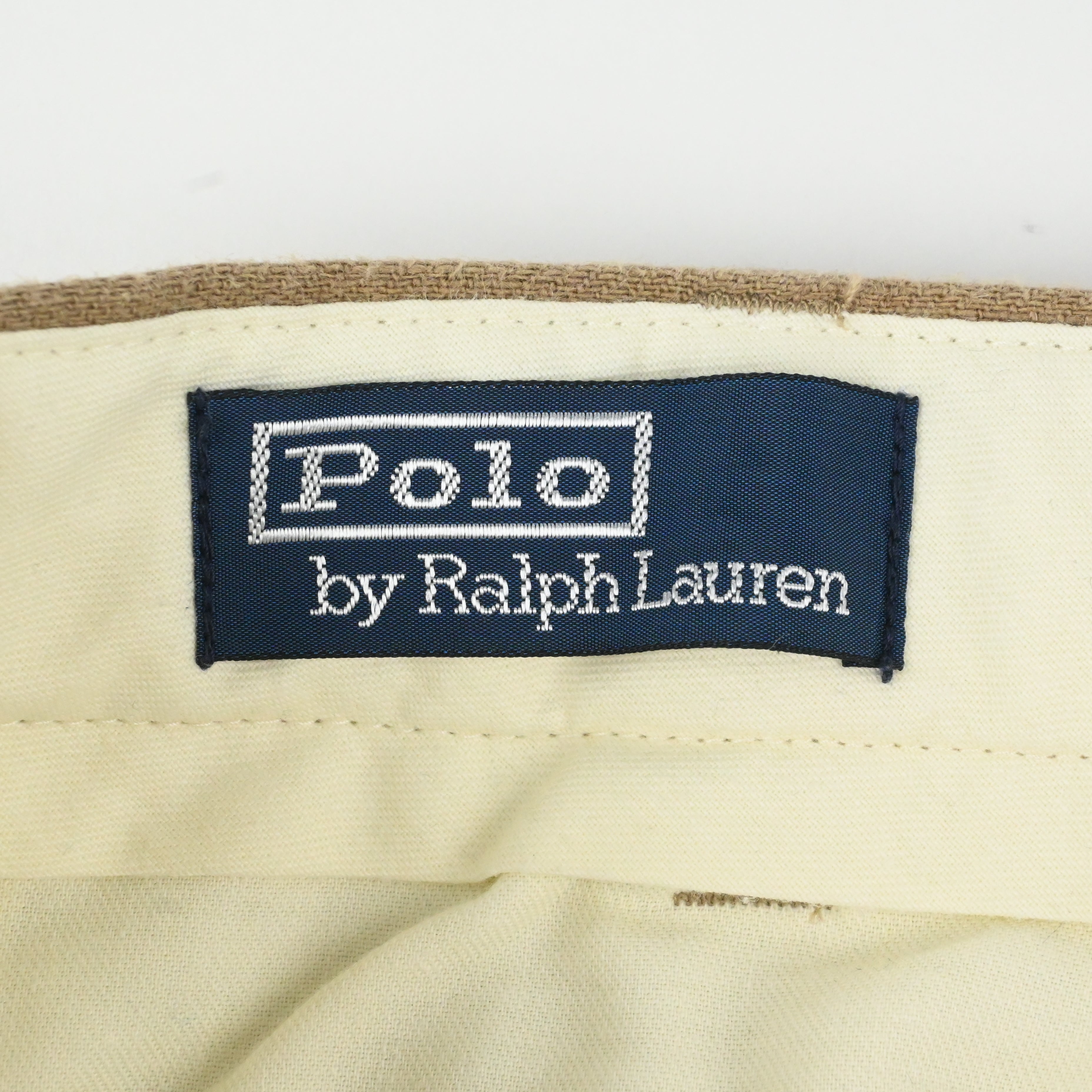 90's POLO BY RALPH LAUREN 2 TUCK LINEN SLACKS W35 L29