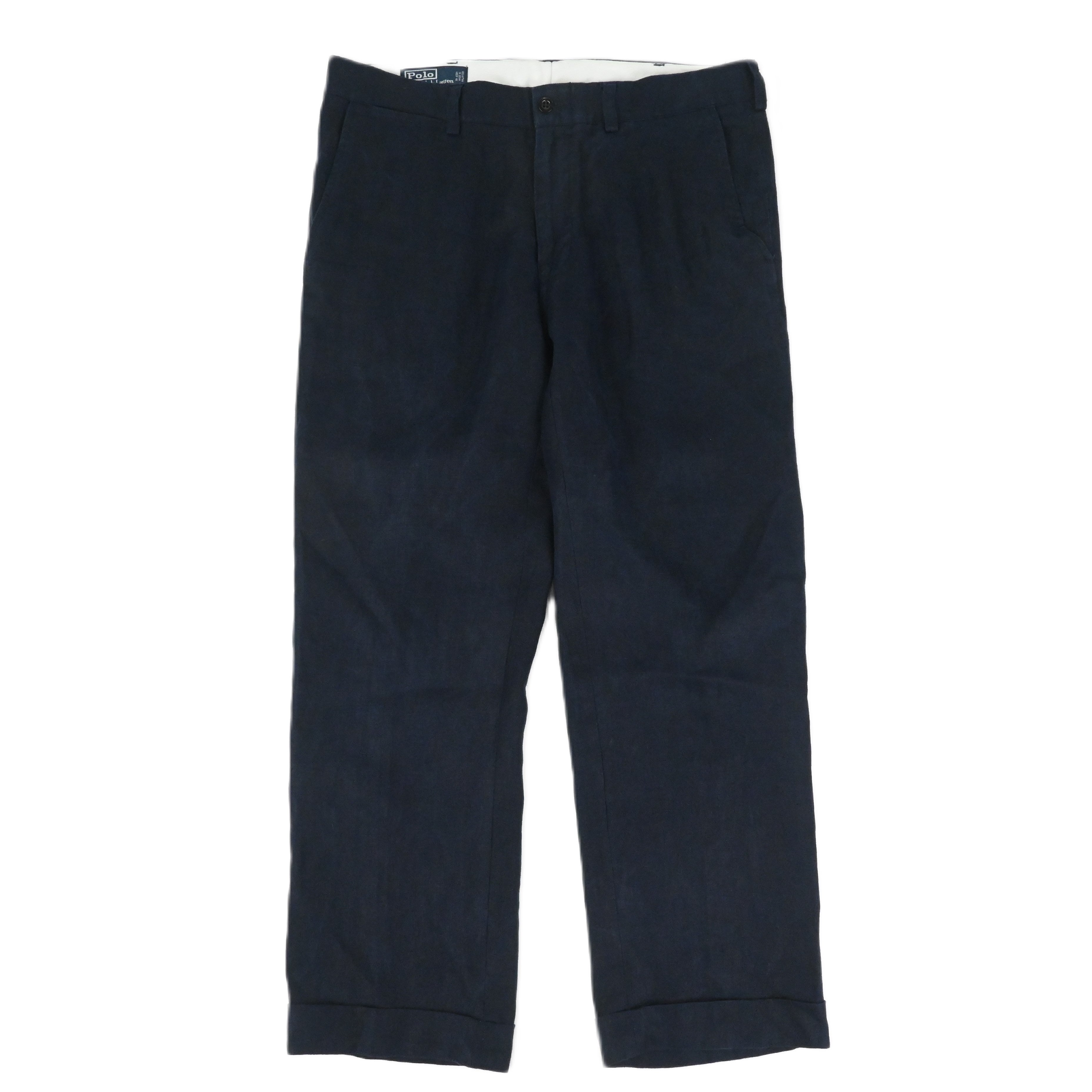 90's POLO BY RALPH LAUREN "SMITH" LINEN 100% SLACKS W34 L28
