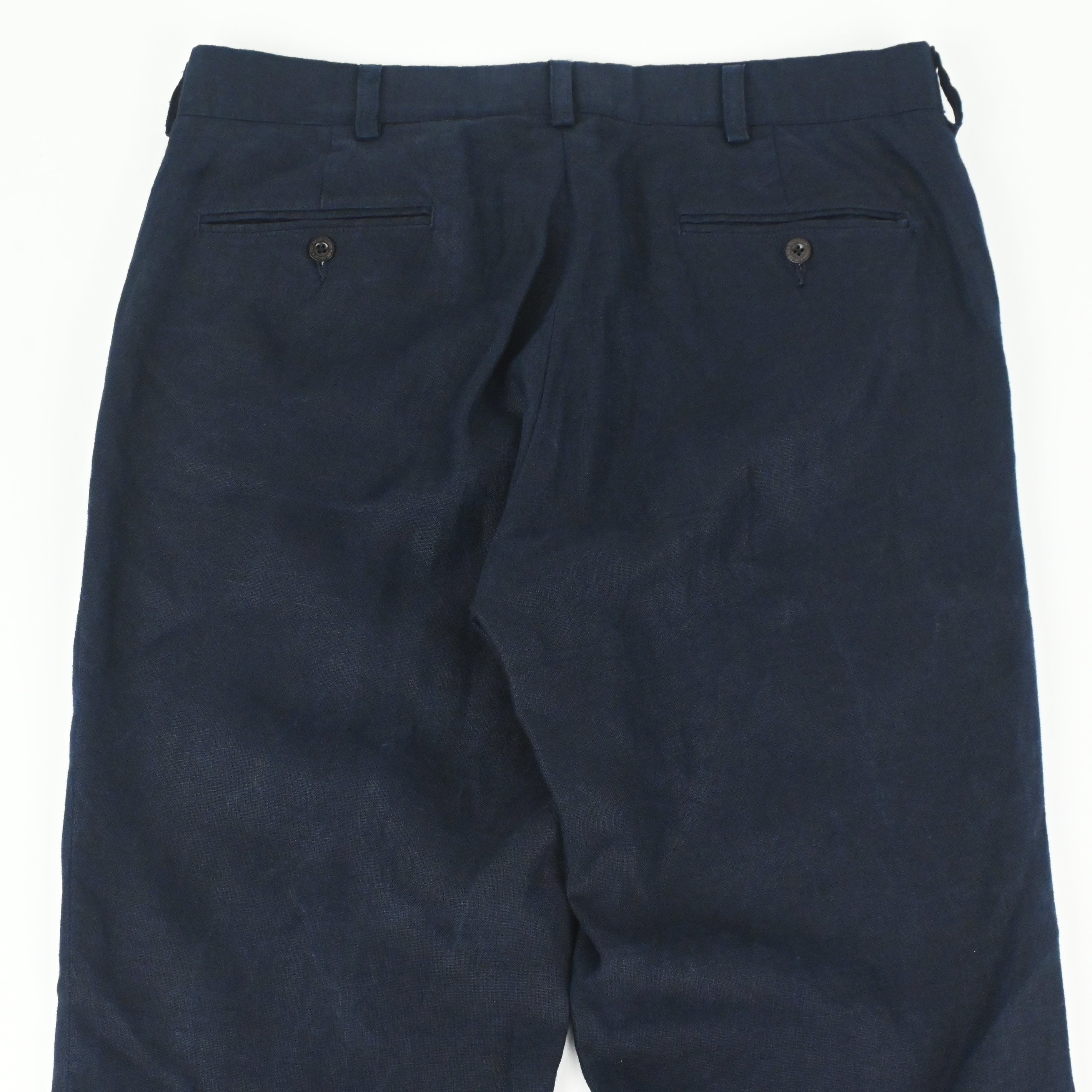 90's POLO BY RALPH LAUREN "SMITH" LINEN 100% SLACKS W34 L28