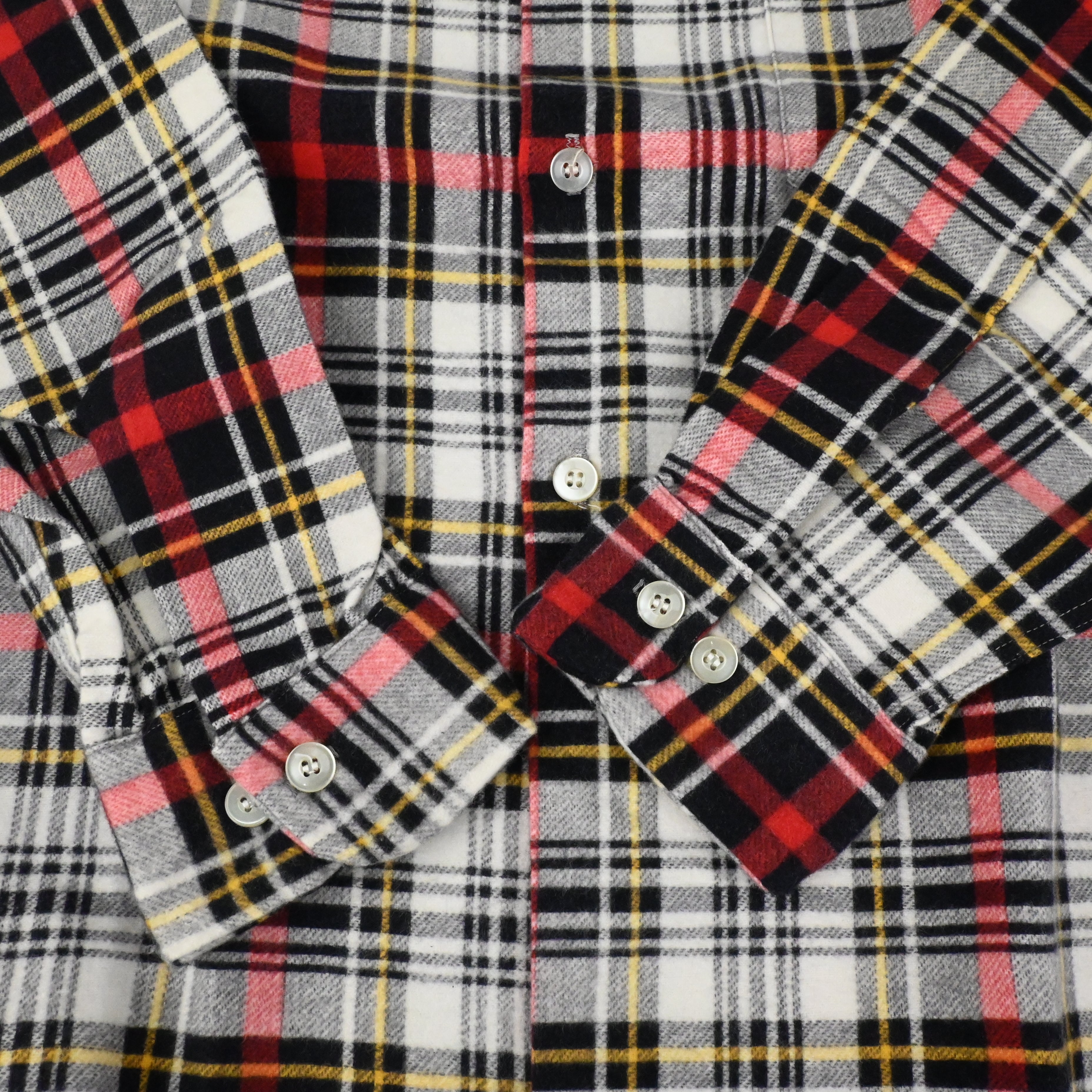 50’s PENNEY’S TOWN CRAFT PRINT FLANNEL L/S SHIRT SIZE M DEAD STOCK