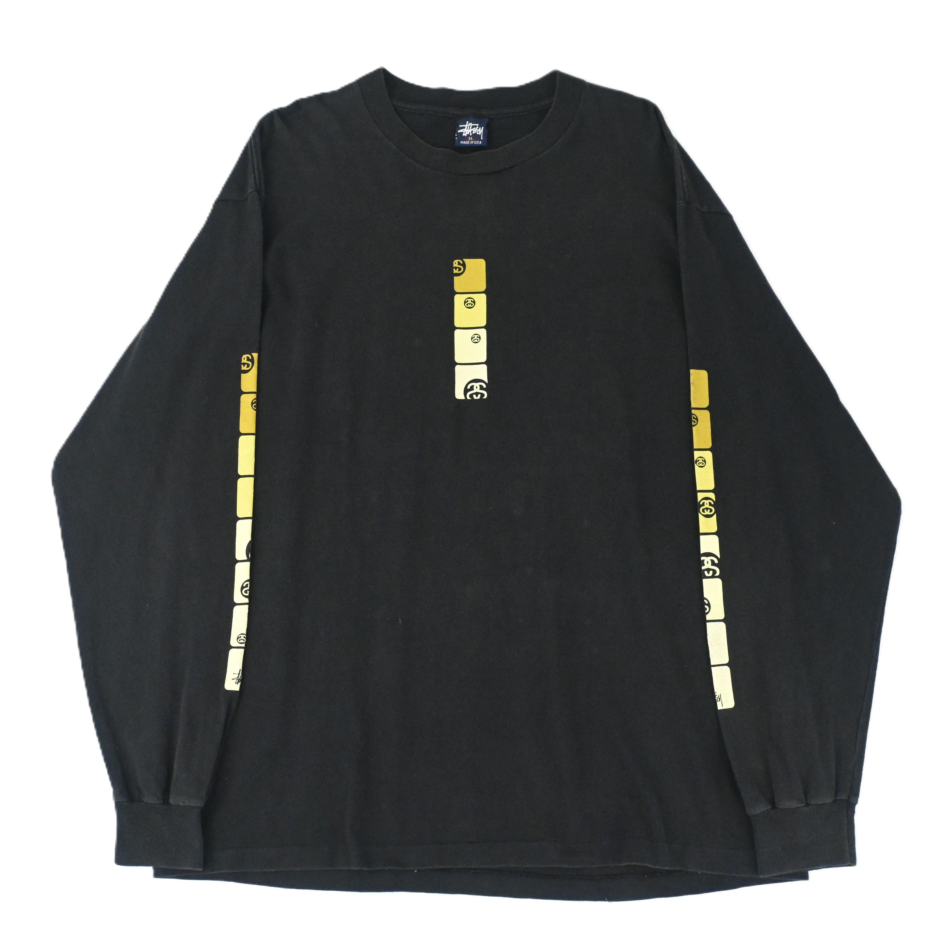 90'S STUSSY SS LINK LOGO L/S  T-SHIRT SIZE XL