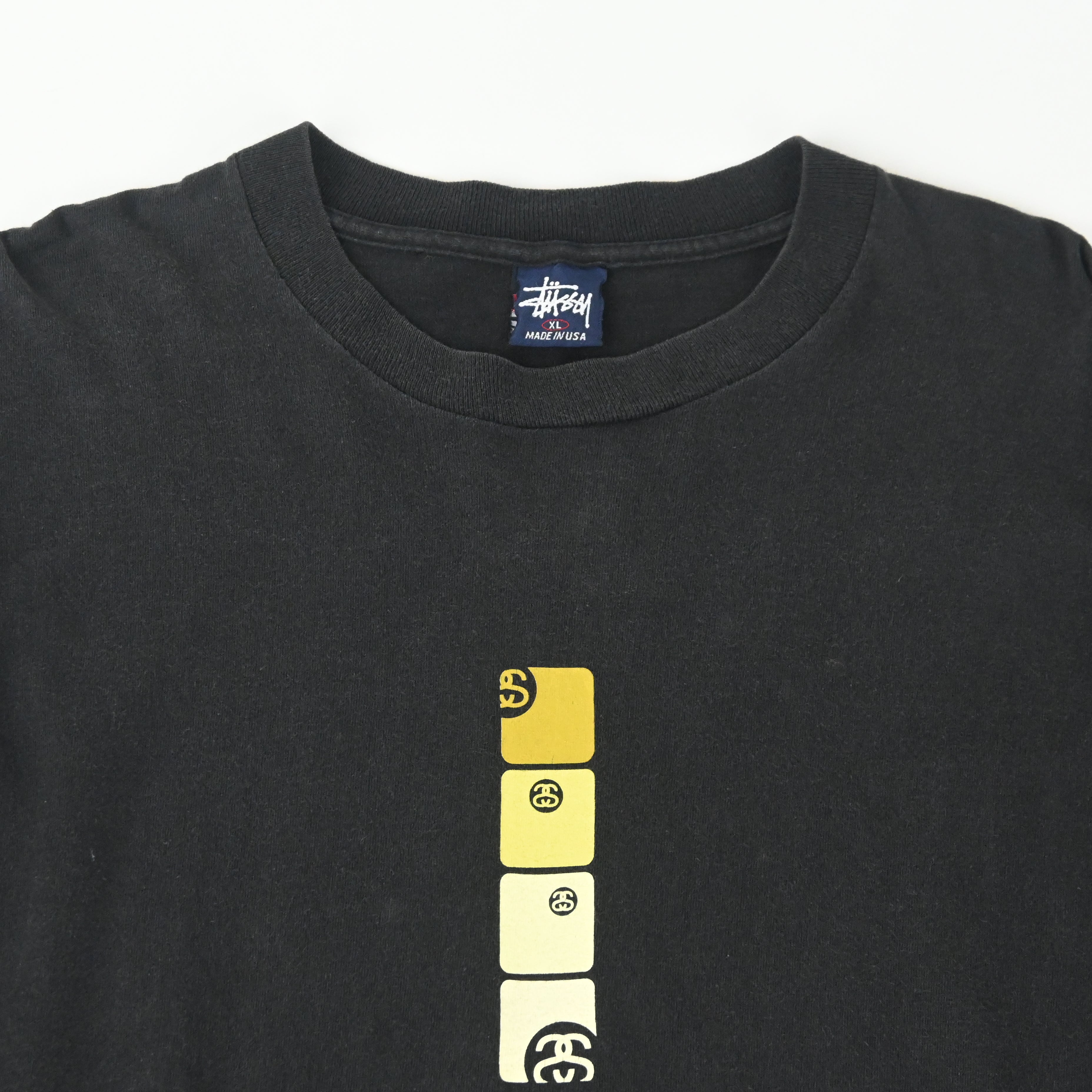 90'S STUSSY SS LINK LOGO L/S  T-SHIRT SIZE XL