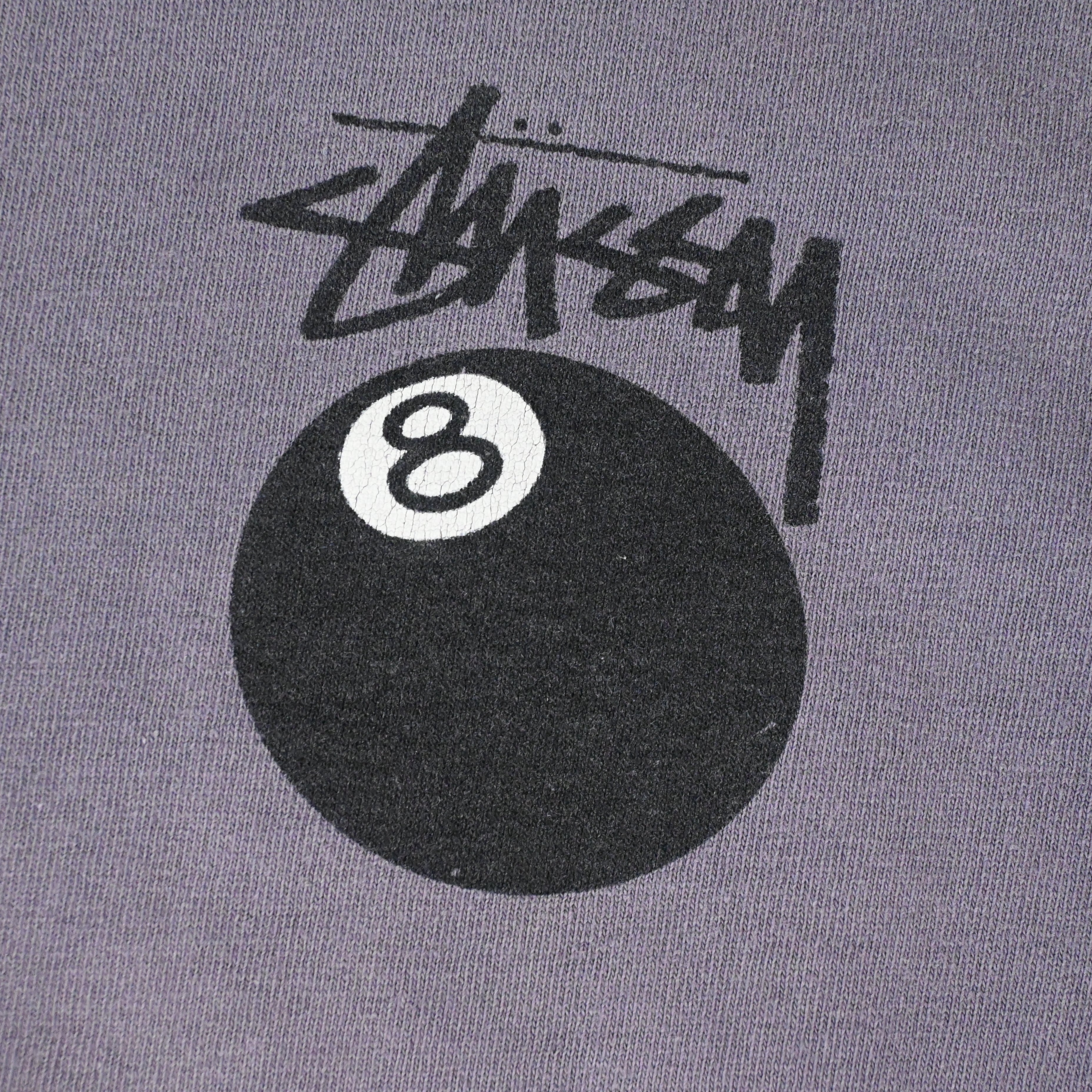80'S~ STUSSY EIGHT BALL L/S T-SHIRT SIZE LARGE