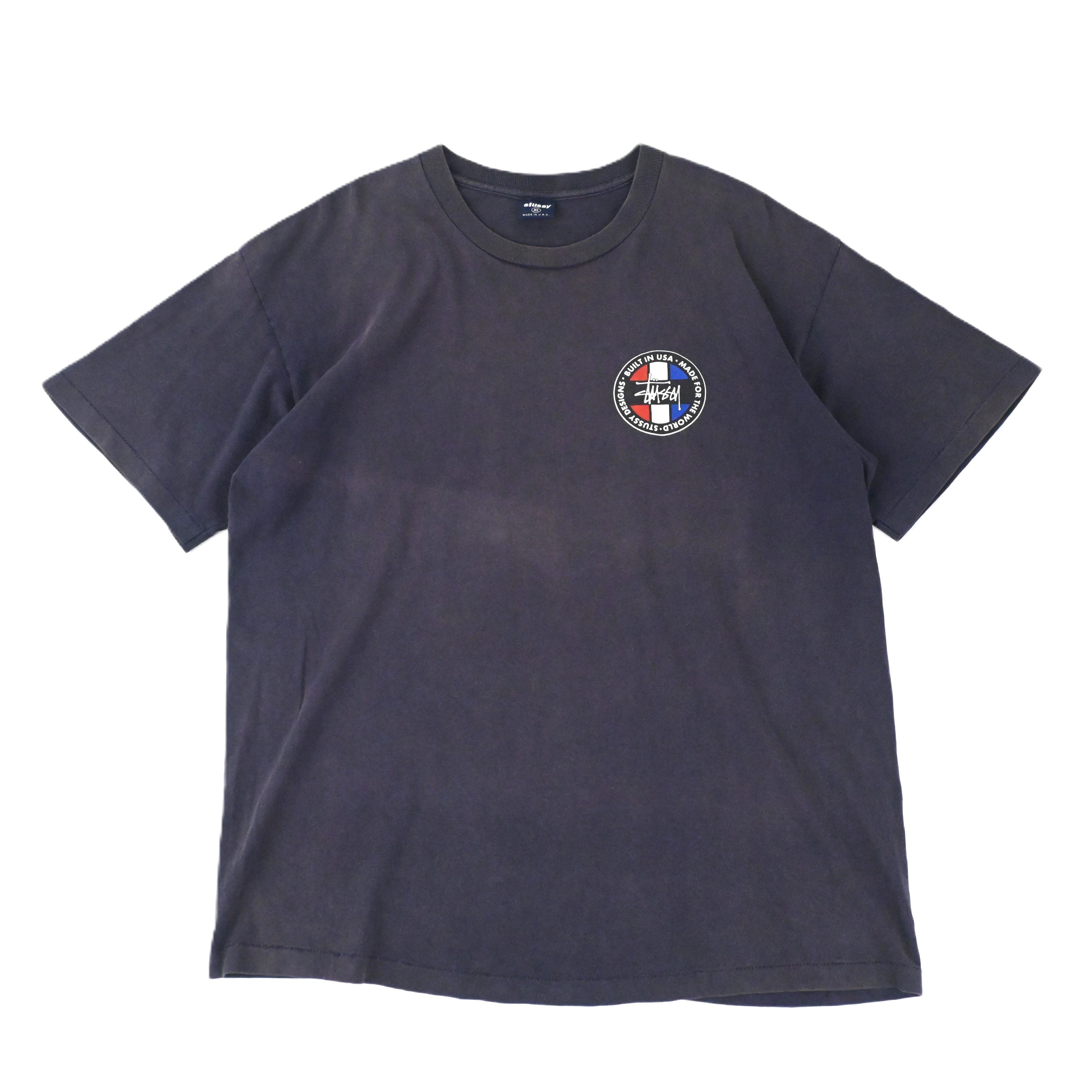 90'S STUSSY TRICOLOR SHAWN FONT LOGO T-SHIRT SIZE XL