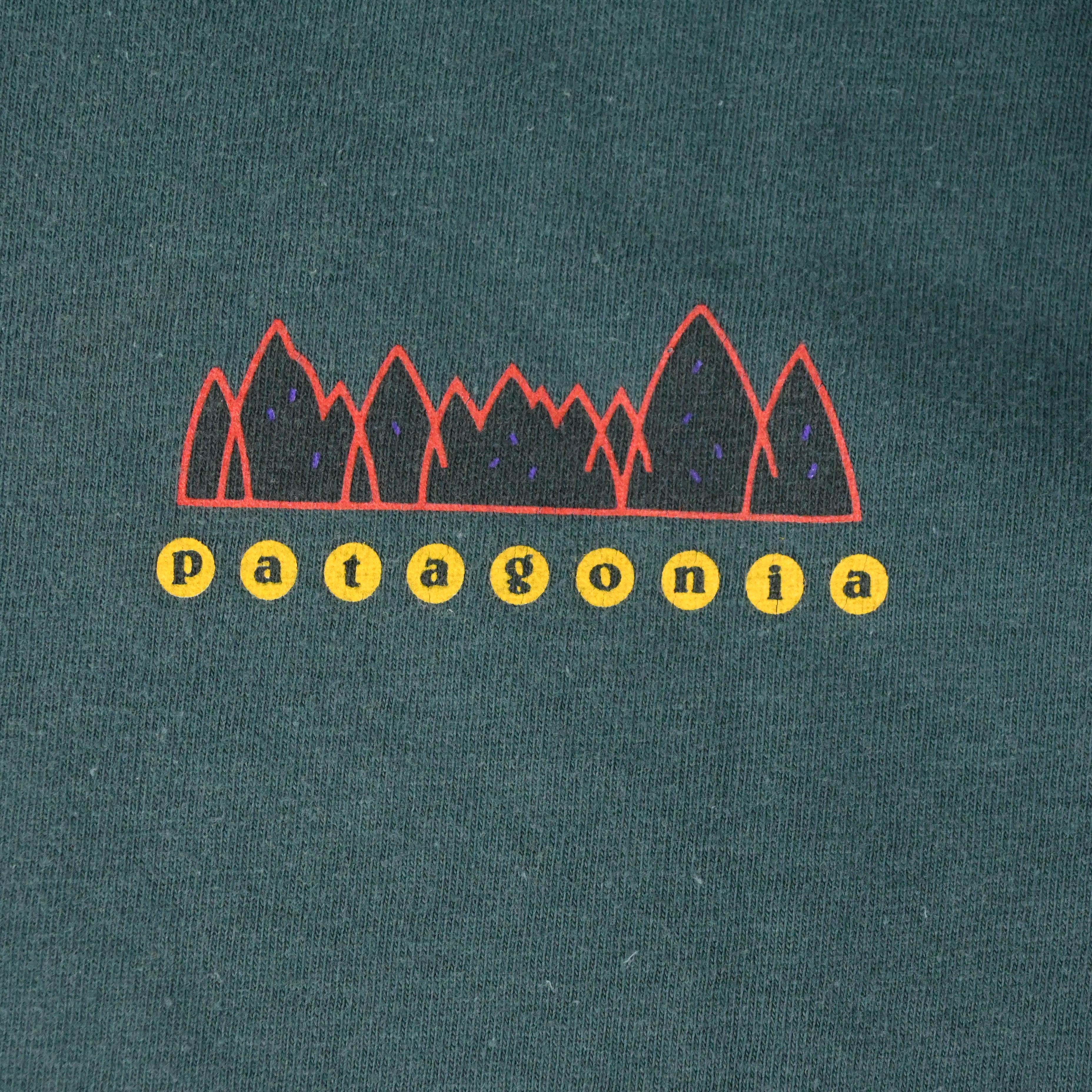 90'S PATAGONIA ENDANGERED ANIMAL T-SHIRT GREEN SIZE M