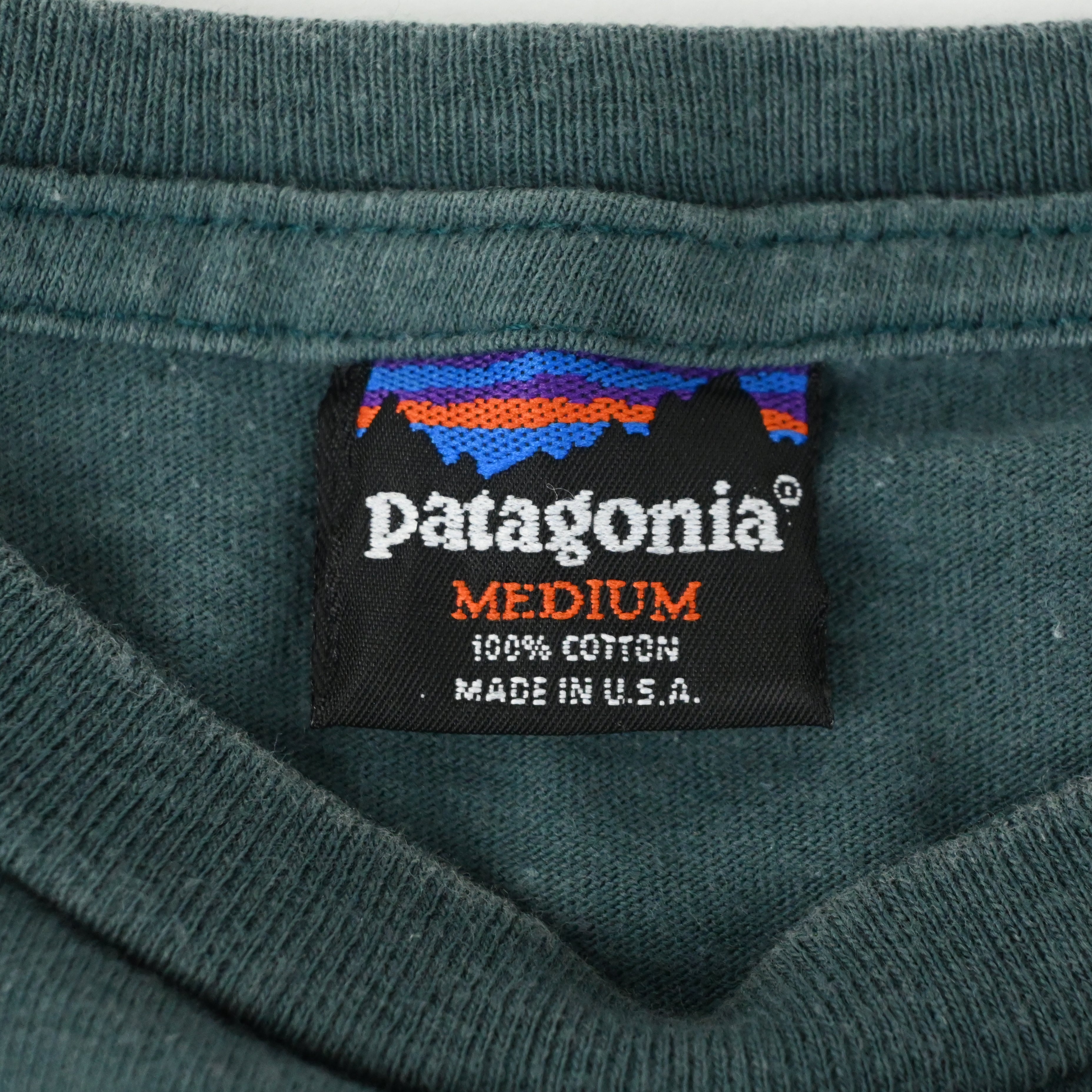 90'S PATAGONIA ENDANGERED ANIMAL T-SHIRT GREEN SIZE M